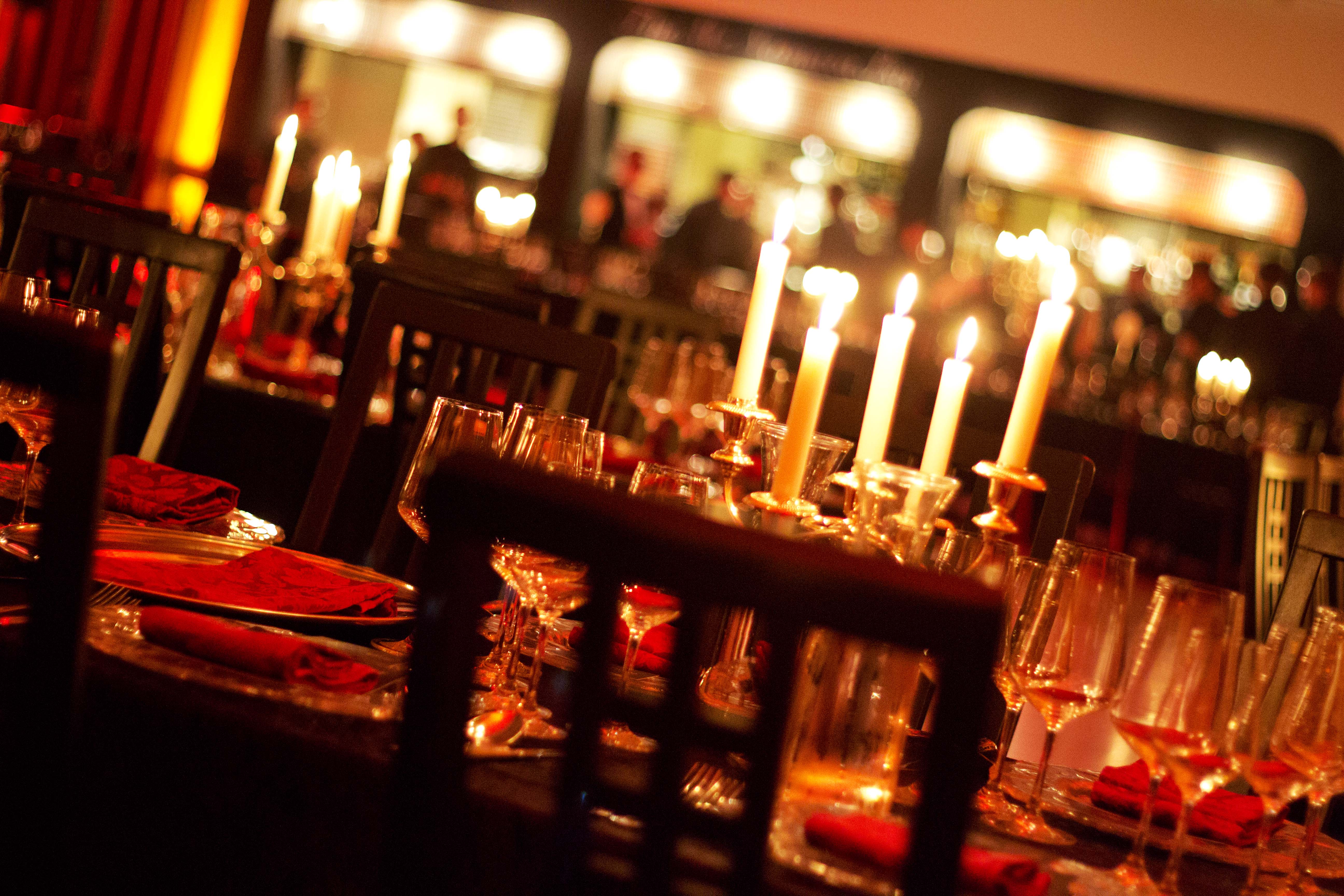 Elegant dining table in McNamara Suite, perfect for formal events and celebrations.