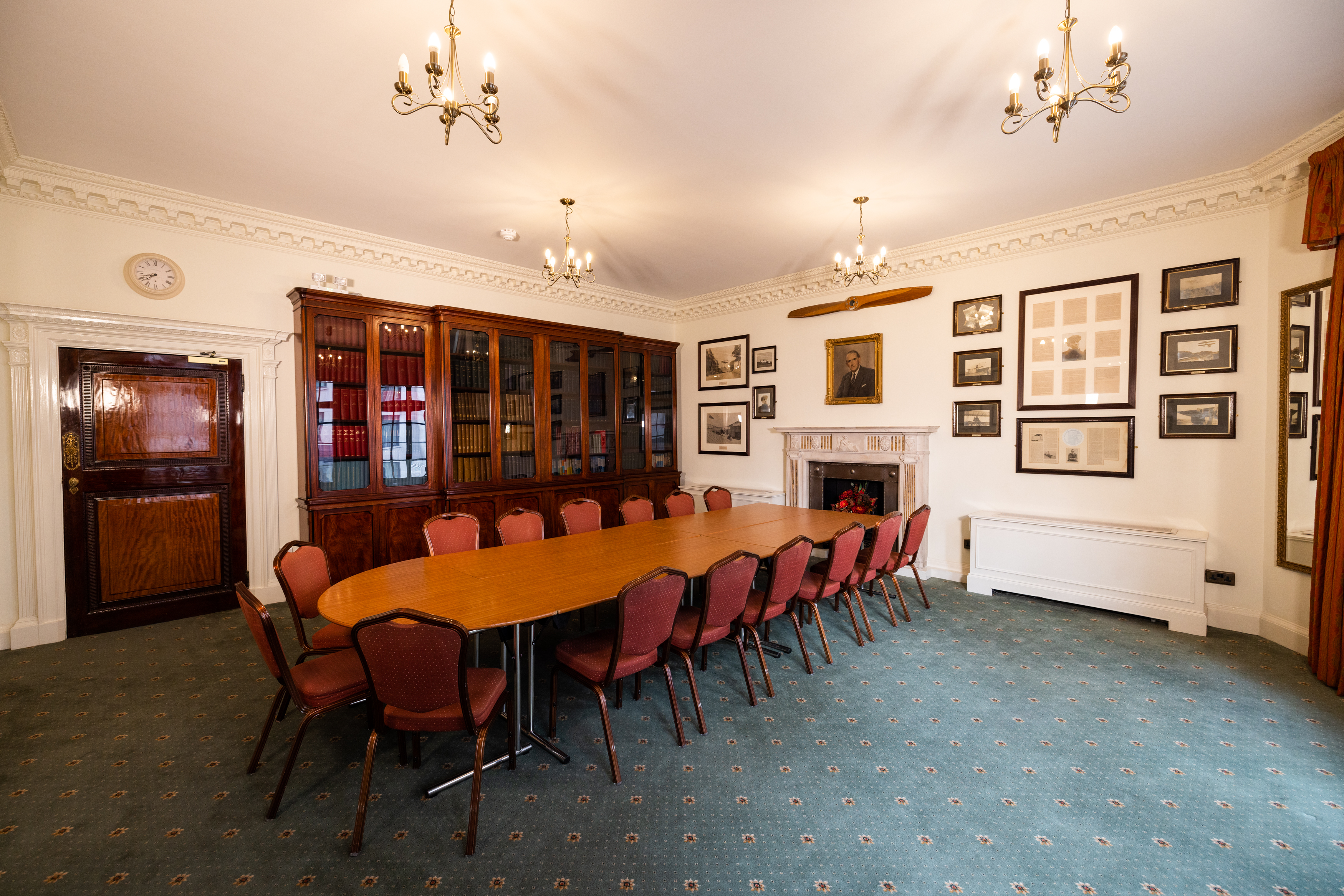Sopwith Room at No. 4 Hamilton Place, elegant meeting space for gatherings and events.