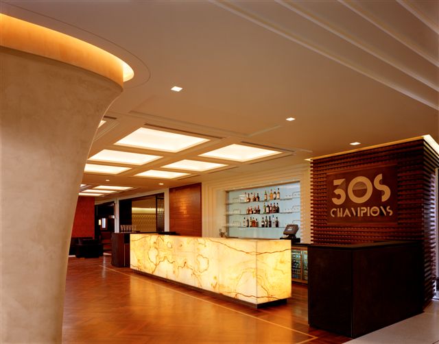 Diamond Club reception at Emirates Stadium, elegant design for corporate events and gatherings.