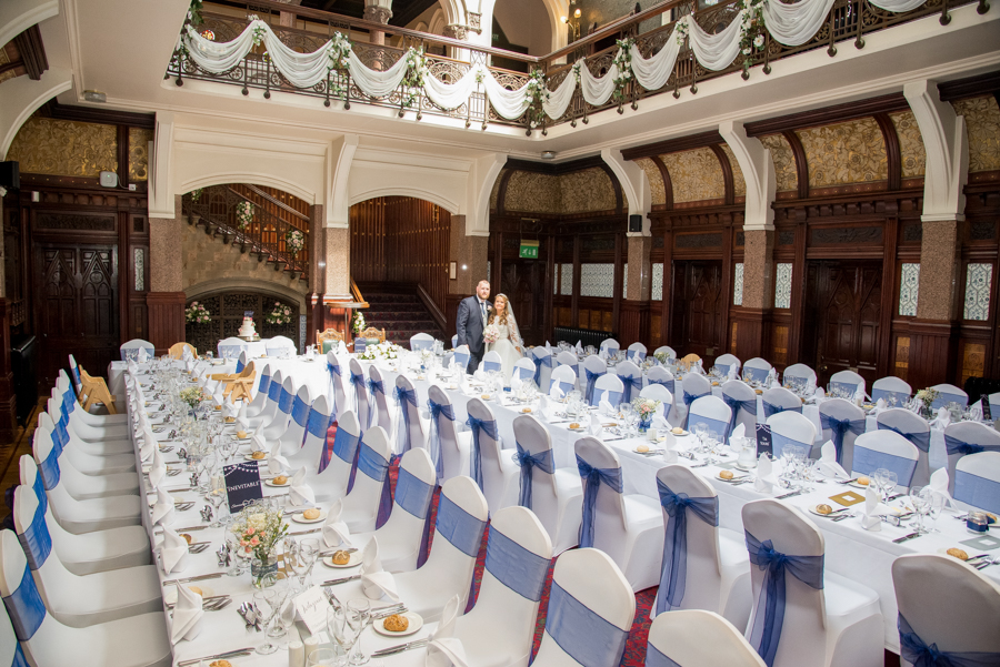Elegant banquet hall at Highbury Hall, ideal for weddings and formal events.