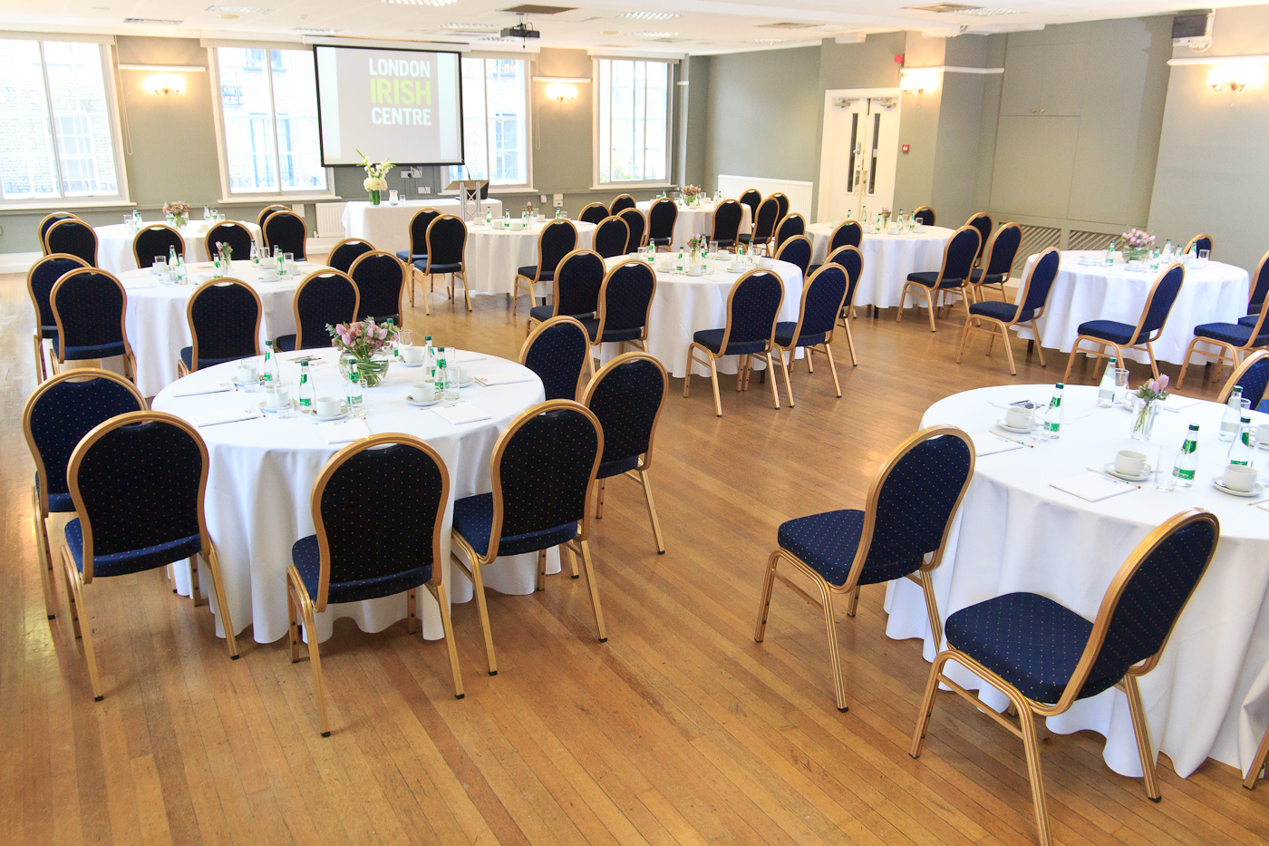 Presidential Suite at The London Irish Centre, elegant event space for meetings and banquets.