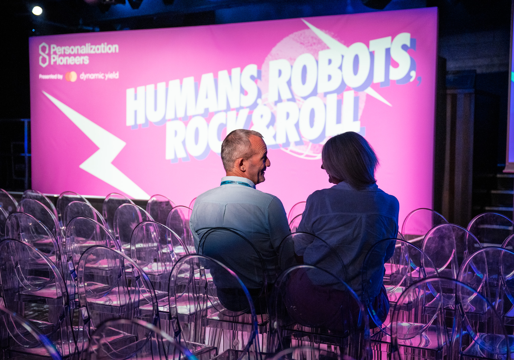 Ministry of Sound conference, tech event, stage backdrop