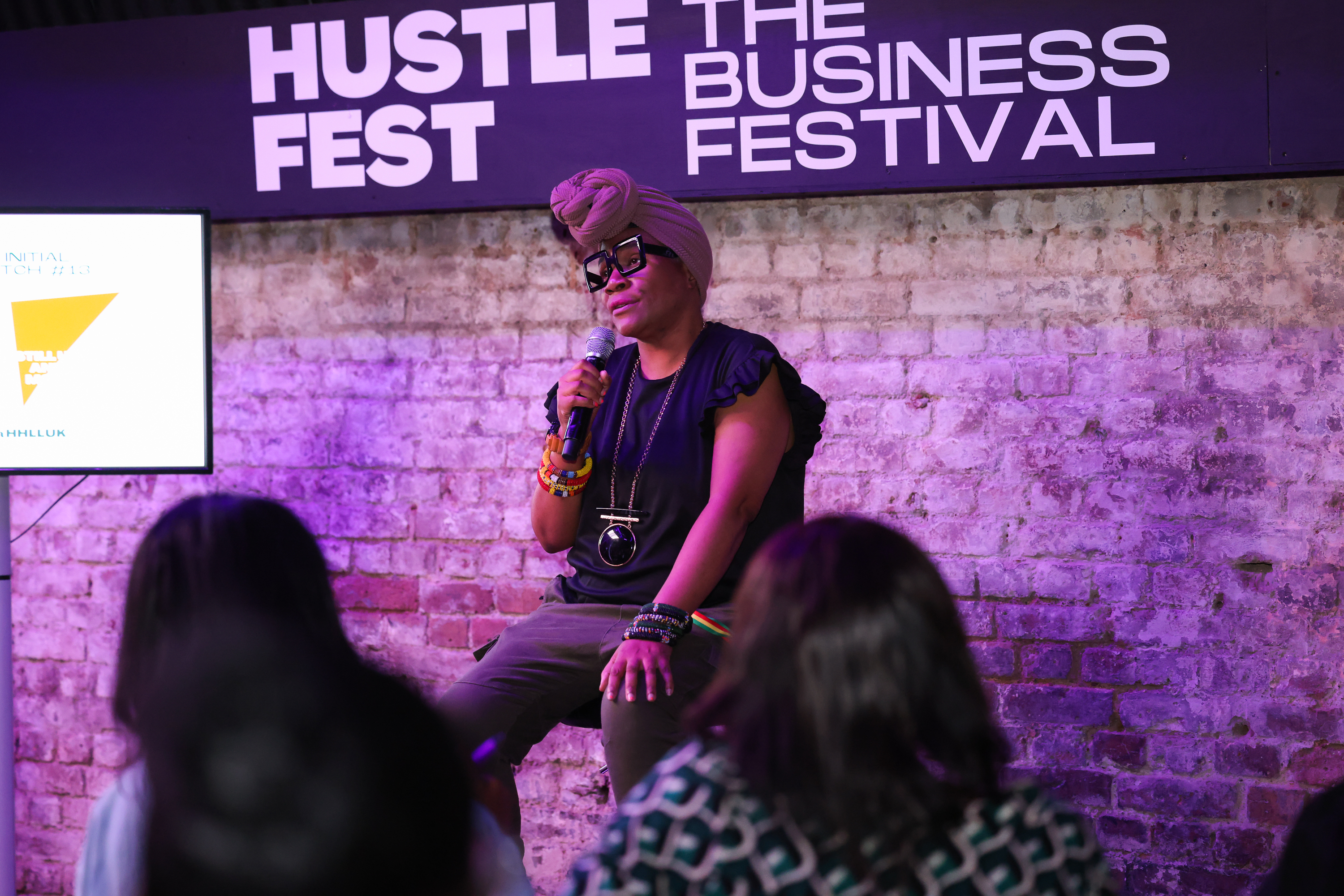 Dynamic speaker at Ministry of Sound business festival on personal branding and entrepreneurship.