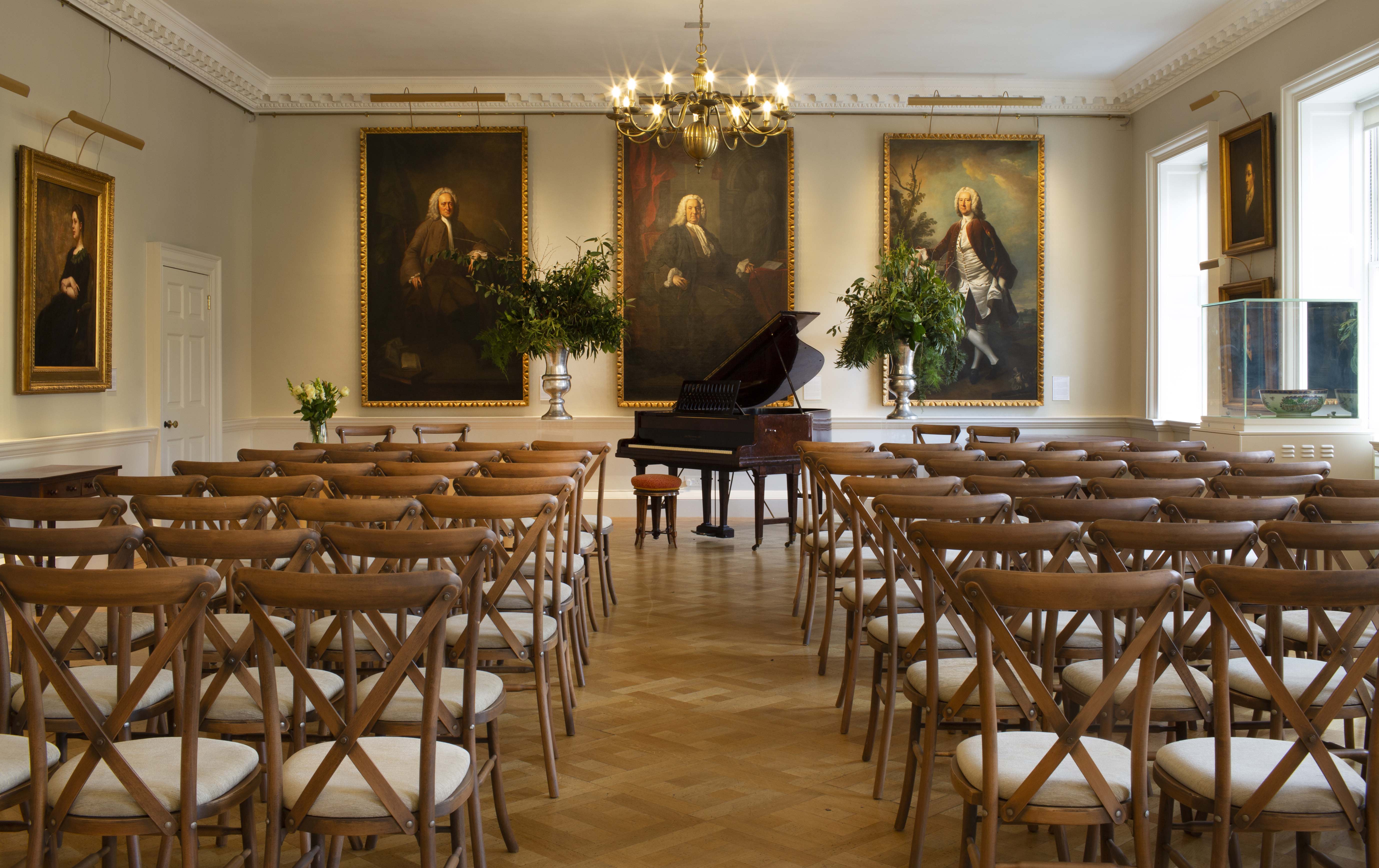 Elegant Picture Gallery at The Foundling Museum, ideal for corporate meetings and social events.