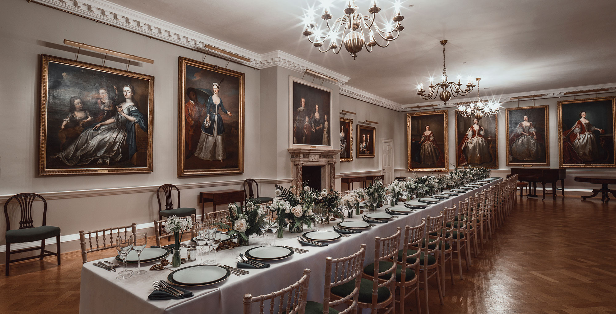 Elegant dining room in The Foundling Museum, perfect for formal events and galas.