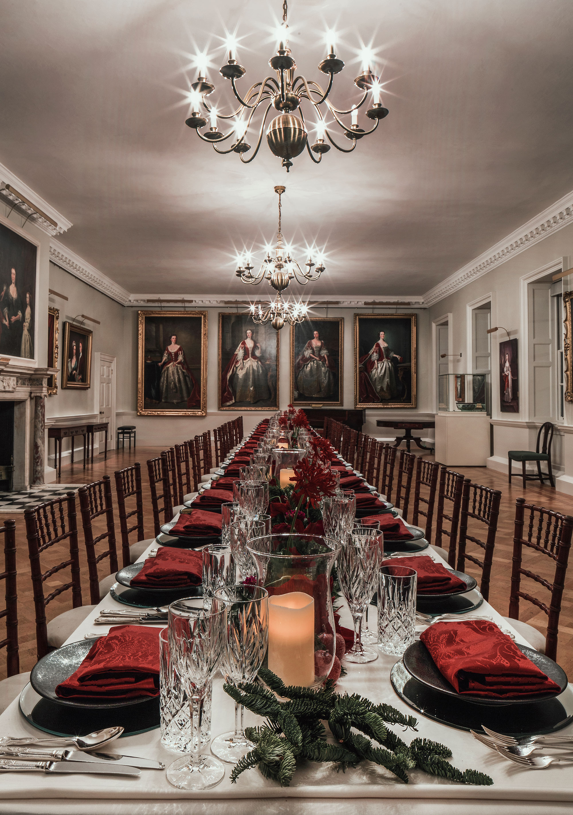 Elegant dining room in The Foundling Museum, perfect for gala events and corporate dinners.