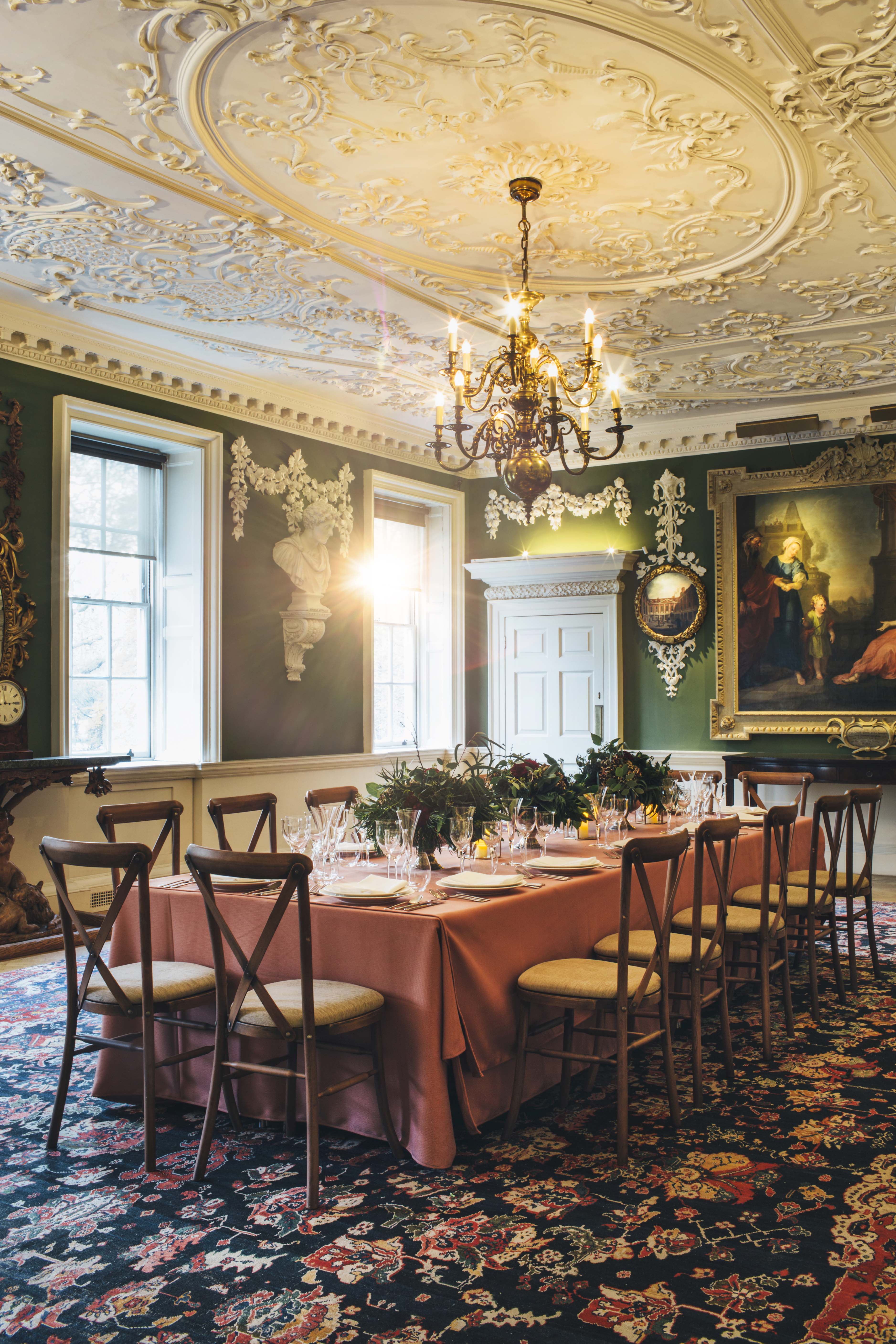 Elegant dining room at The Foundling Museum, perfect for high-end events and gatherings.