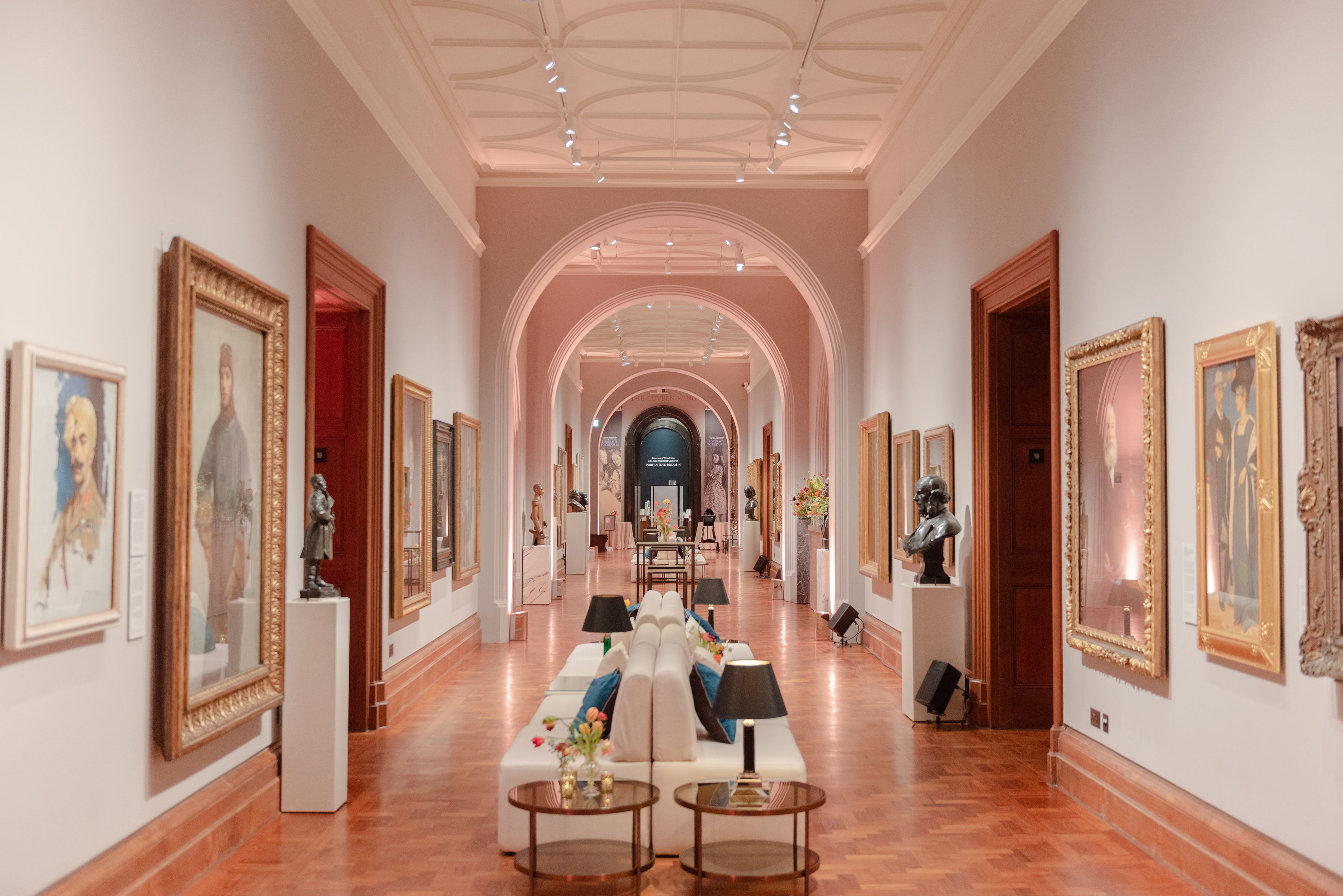 Victorian Galleries at National Portrait Gallery, elegant space for upscale events and exhibitions.