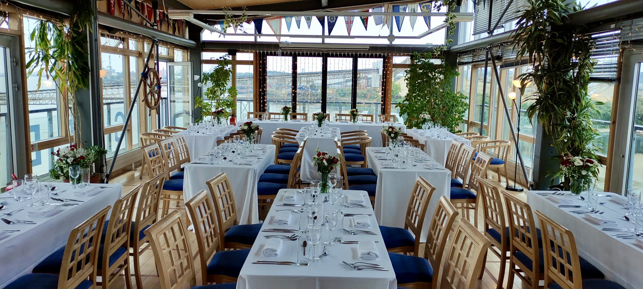 Elegant event space at Greenwich Yacht Club, ideal for formal dinners and celebrations.