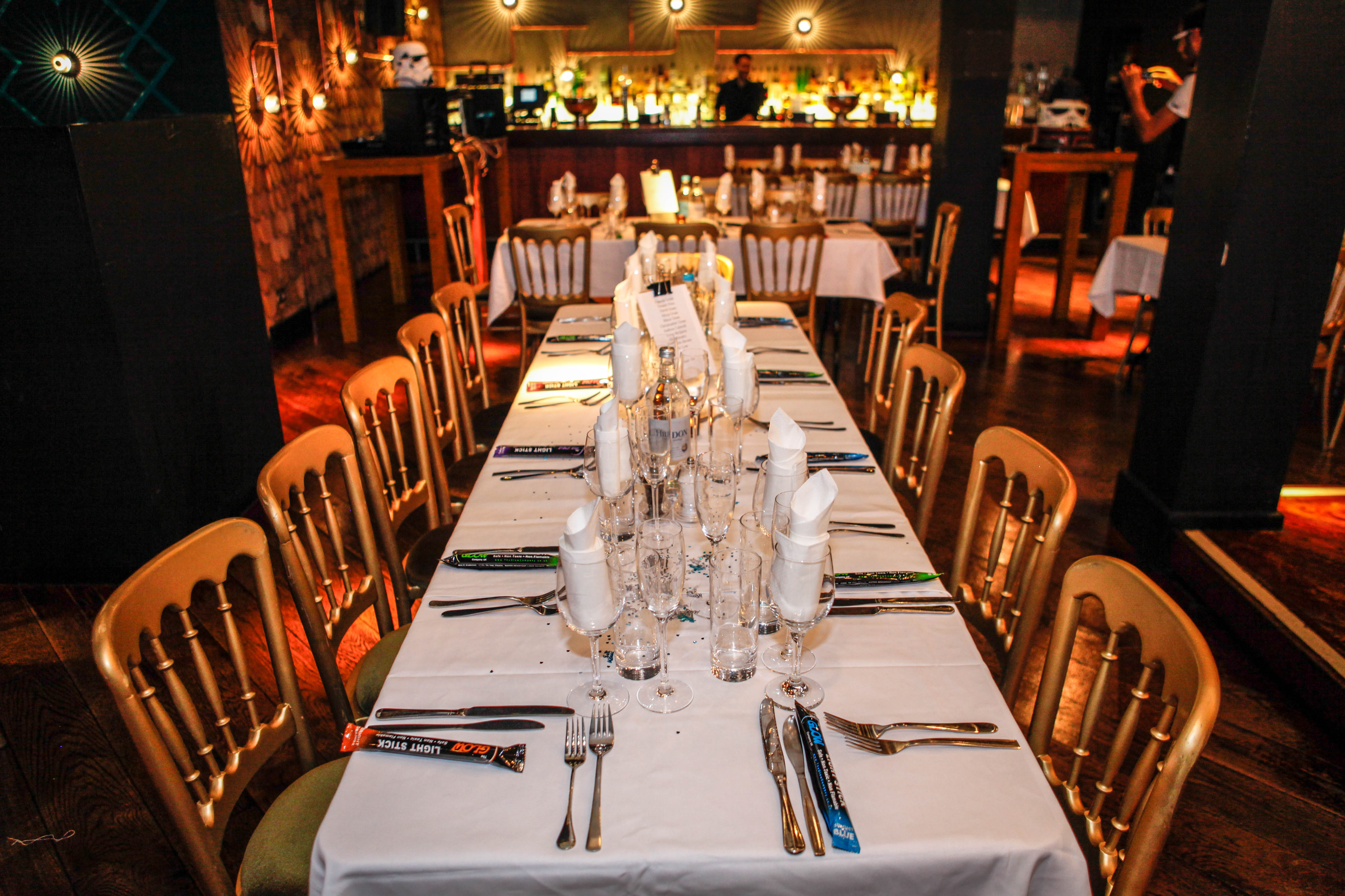 Elegant dining setup at Whole Venue, Patch St Paul’s for corporate events and celebrations.