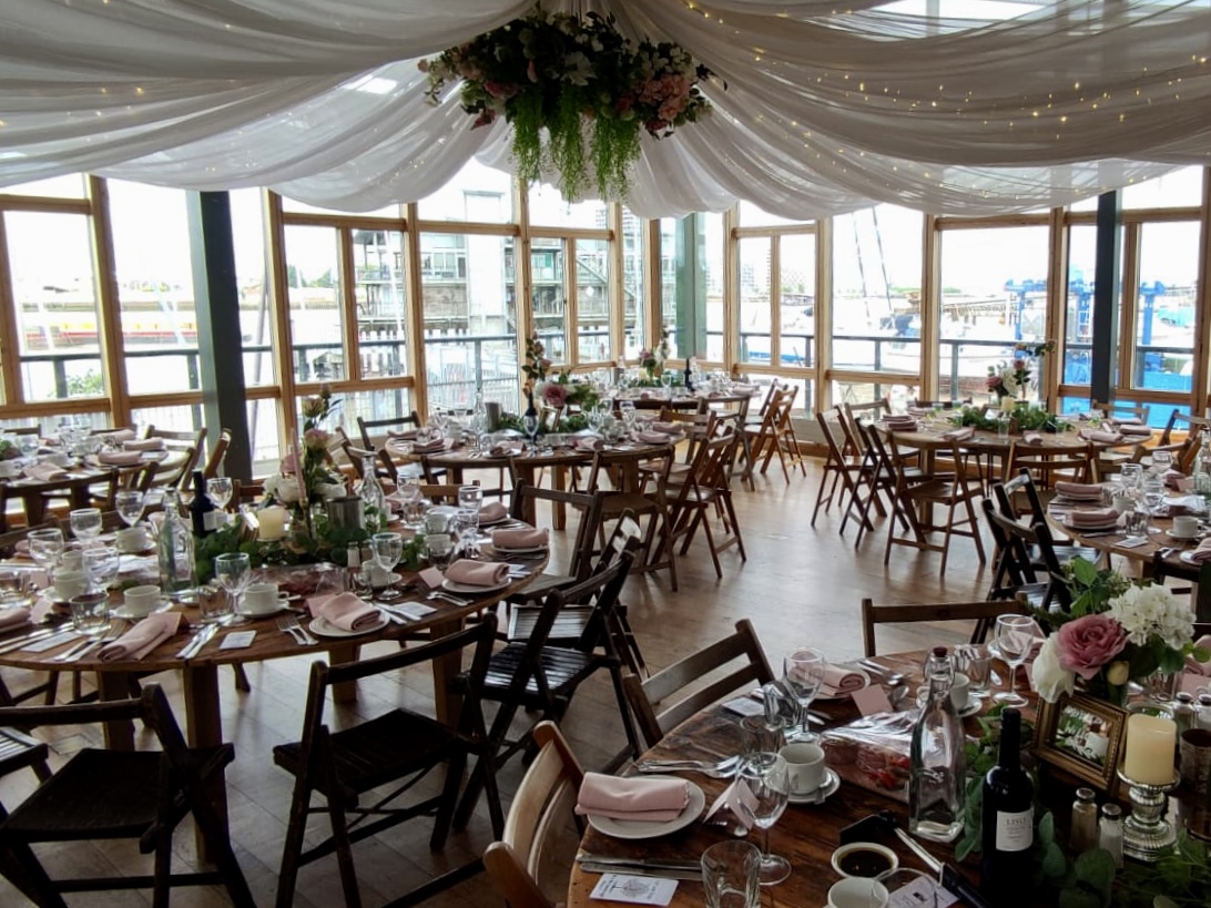 Elegant event space at Greenwich Yacht Club, perfect for weddings and upscale gatherings.
