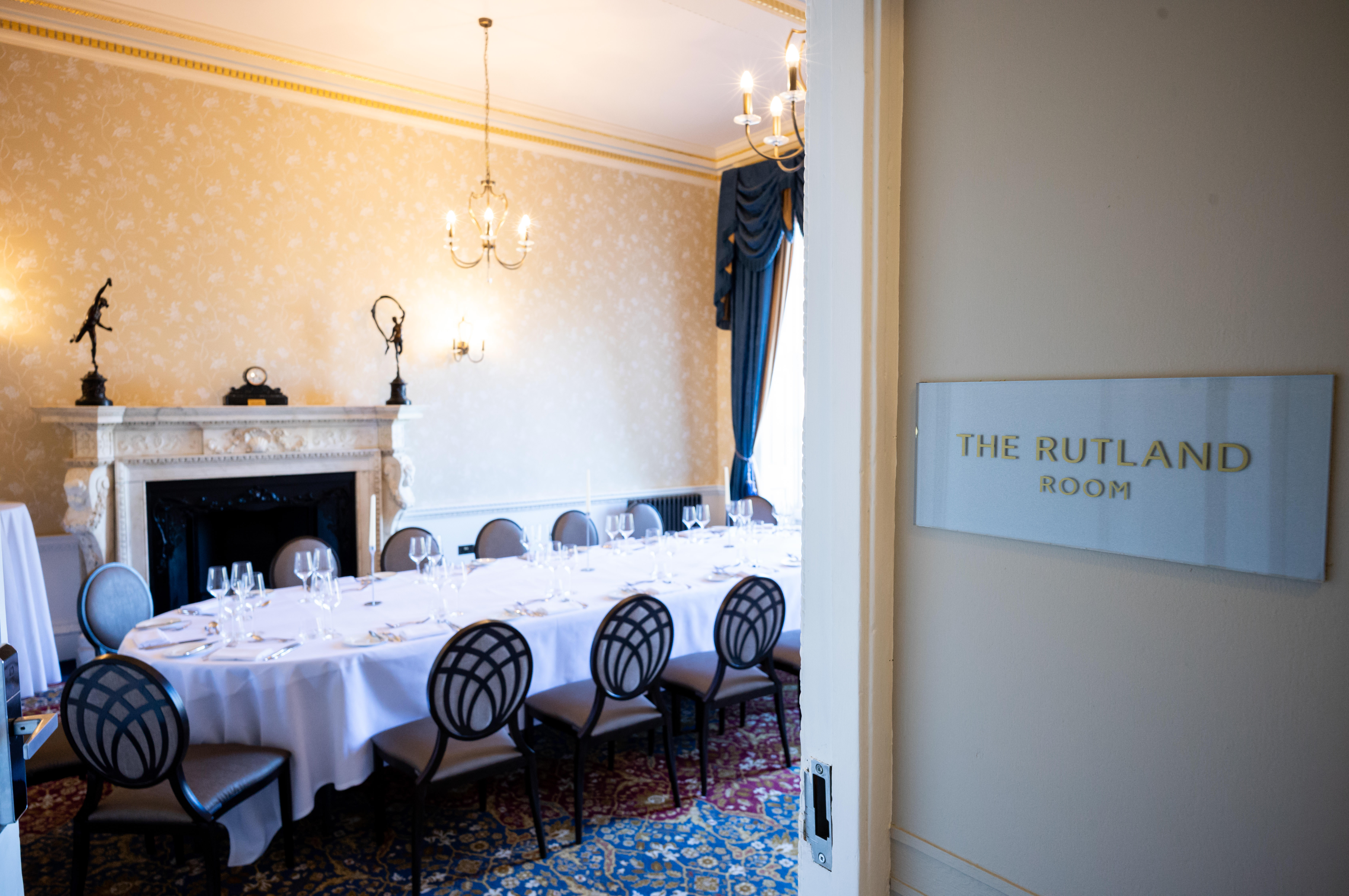 Elegant Rutland Room at Six Park Place, perfect for formal meetings and events.