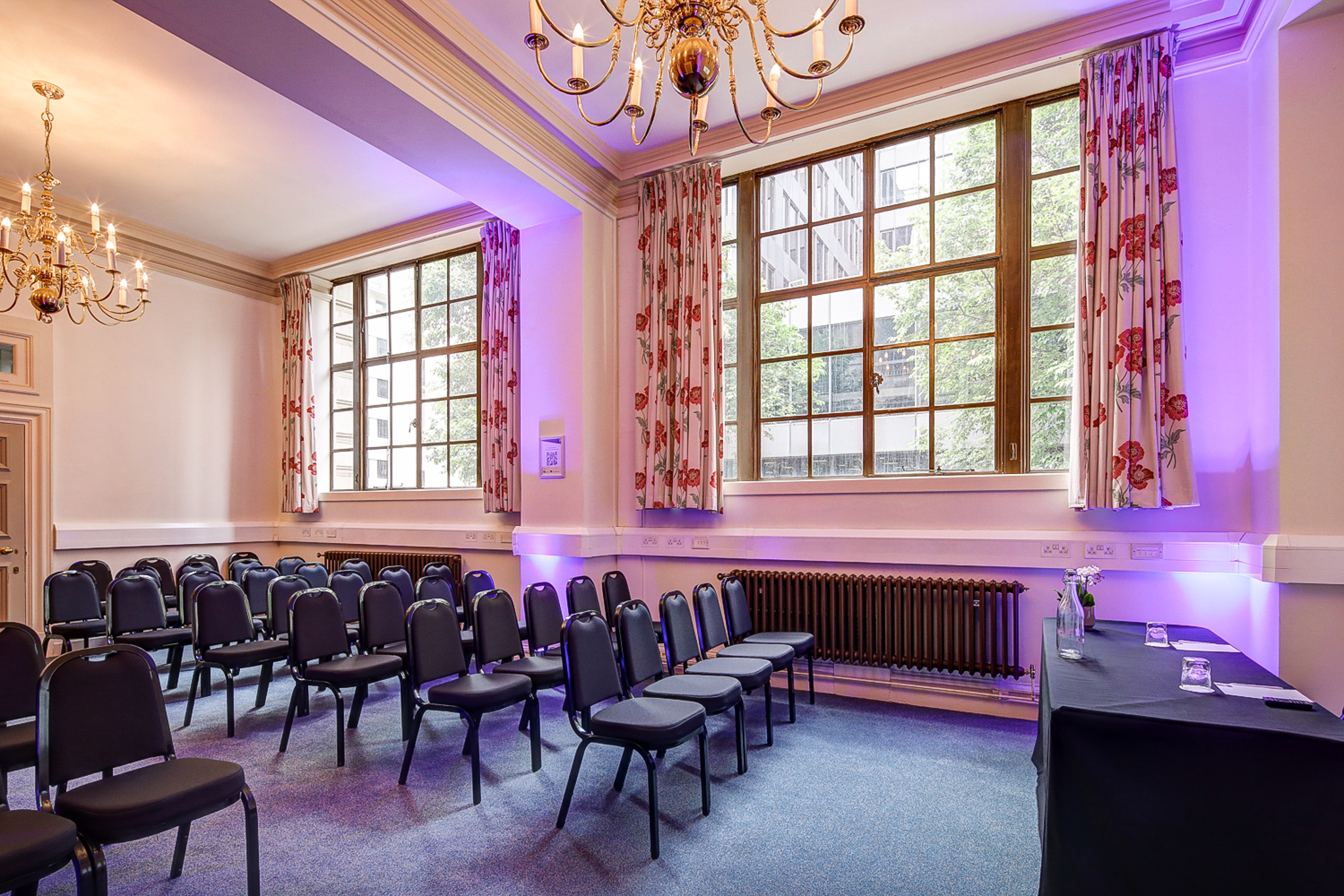 Maurice Barnett in Central Hall Westminster, modern meeting room for presentations and workshops.