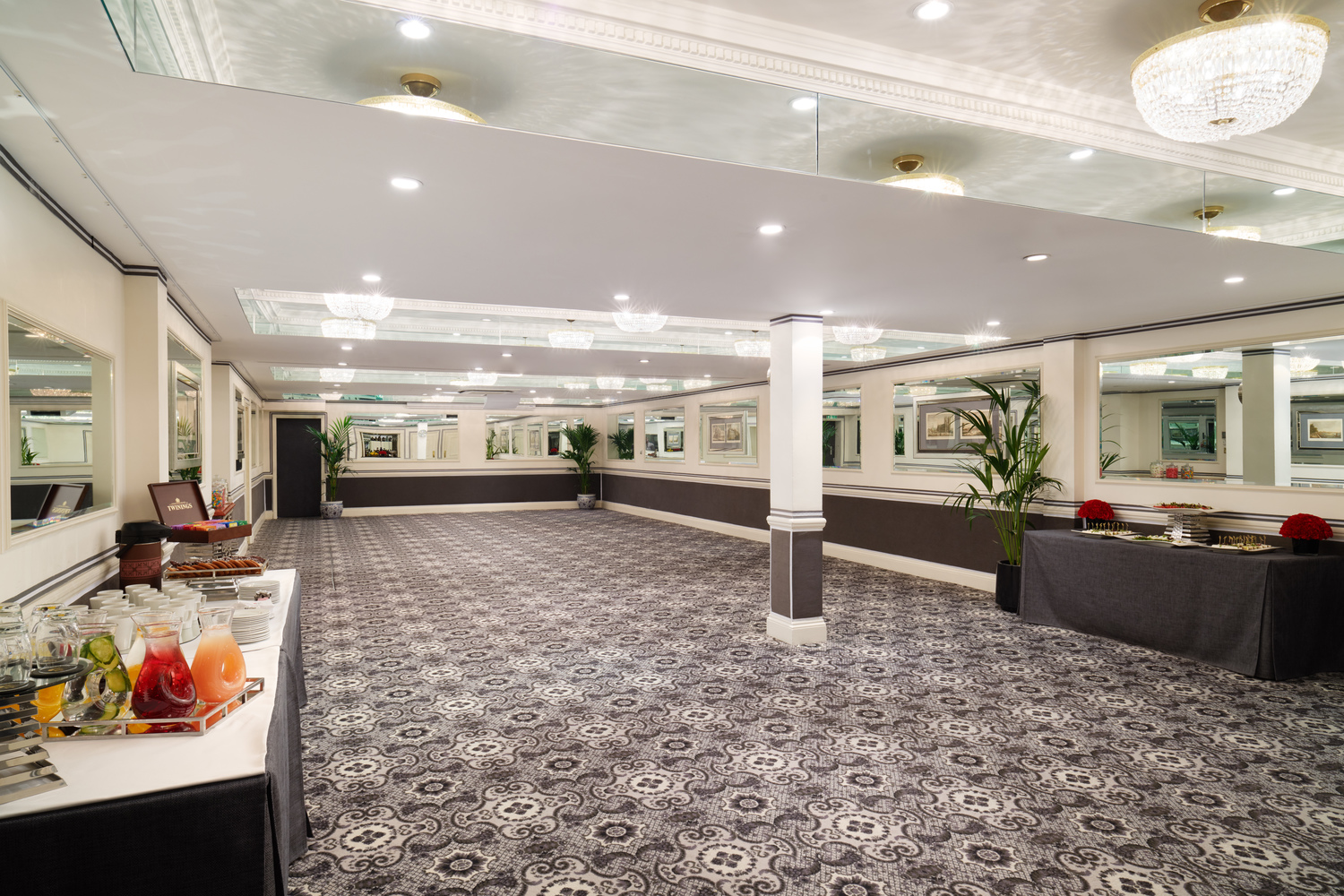 Great Russell Suite event space with polished floor, ideal for meetings and gatherings.