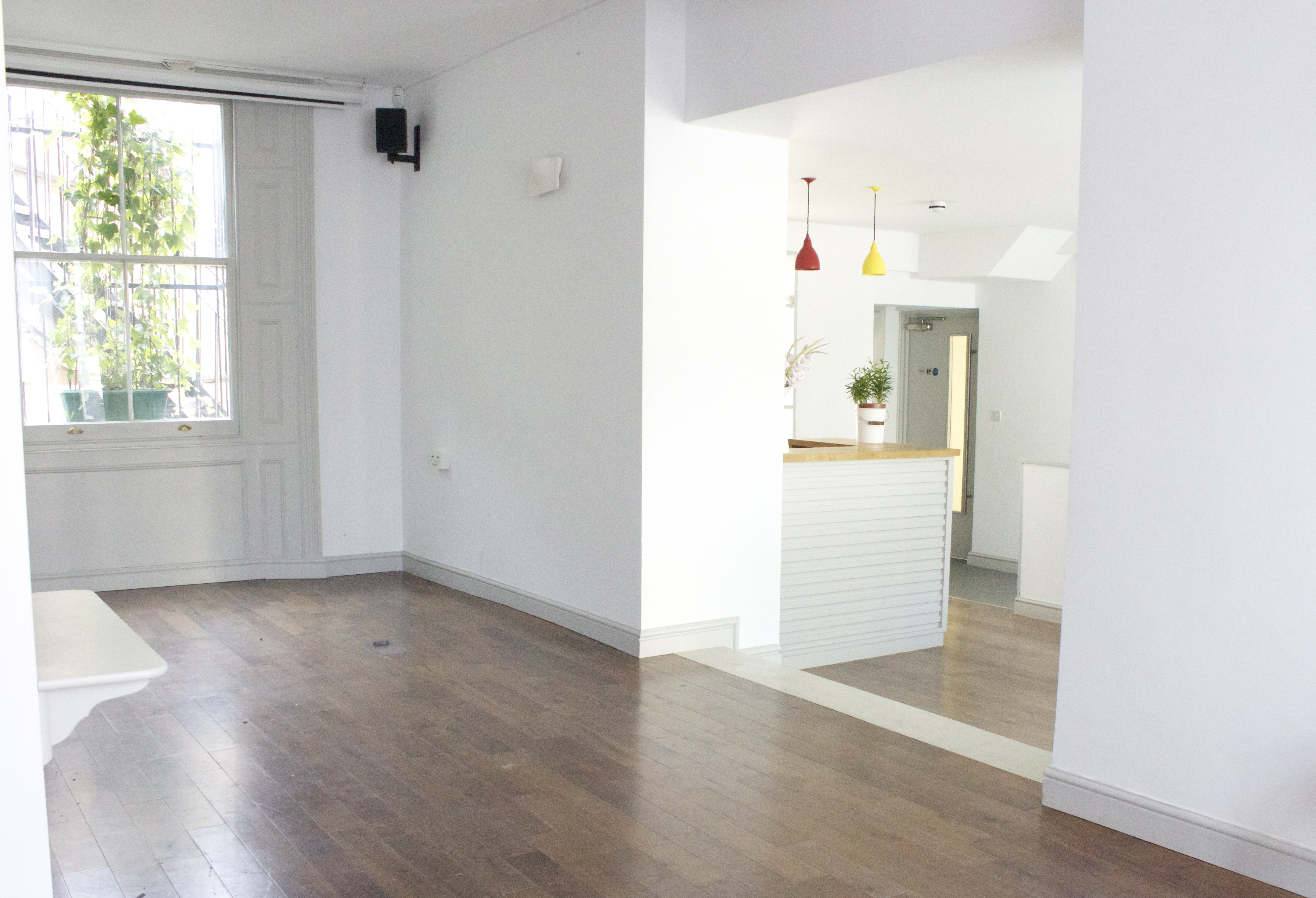 Bright open space at Pop-Up Venue, ideal for meetings and events in Maida Hill Place.