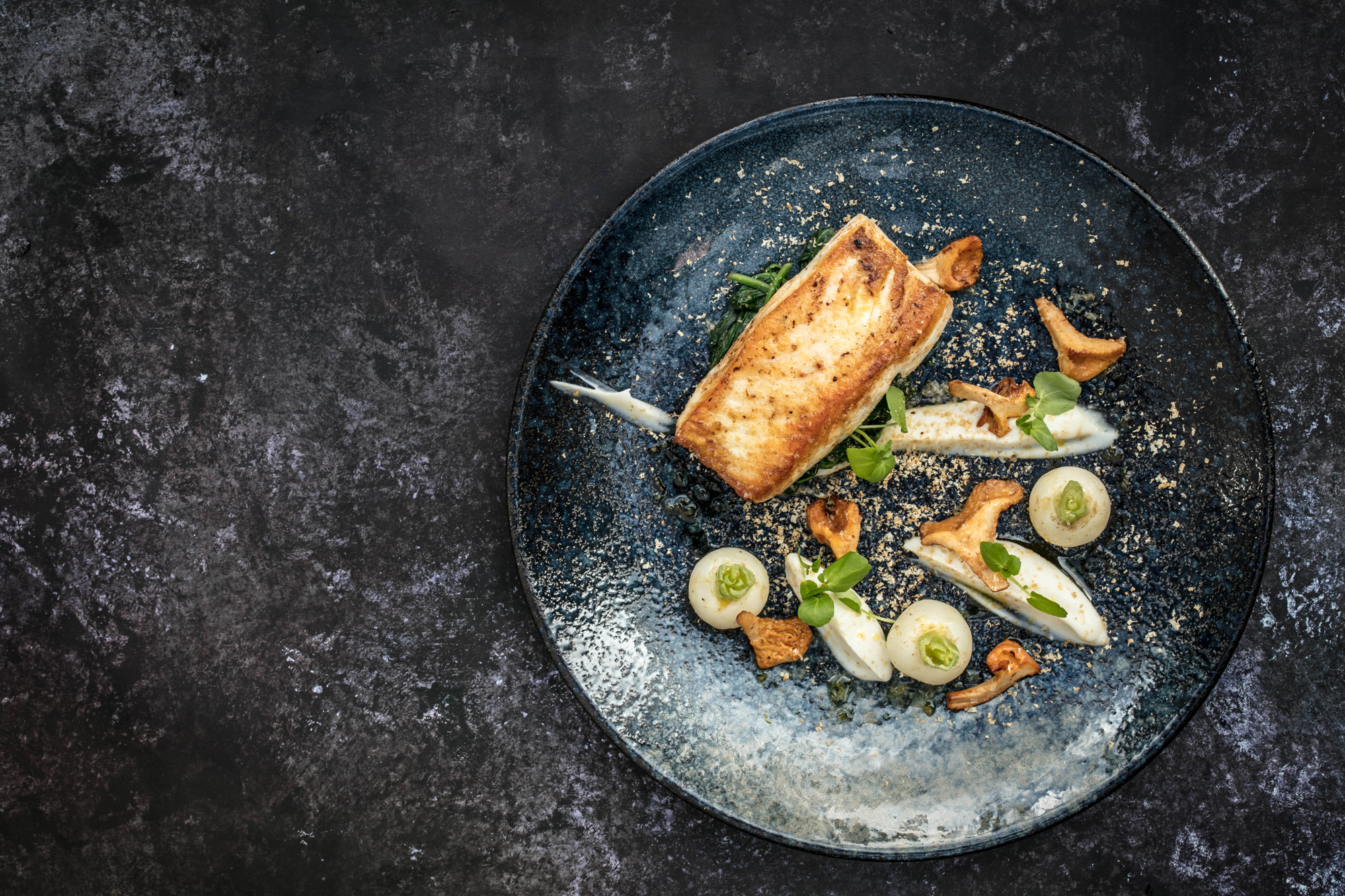 Elegant plated dish at Roast Restaurant, enhancing event dining experience and atmosphere.