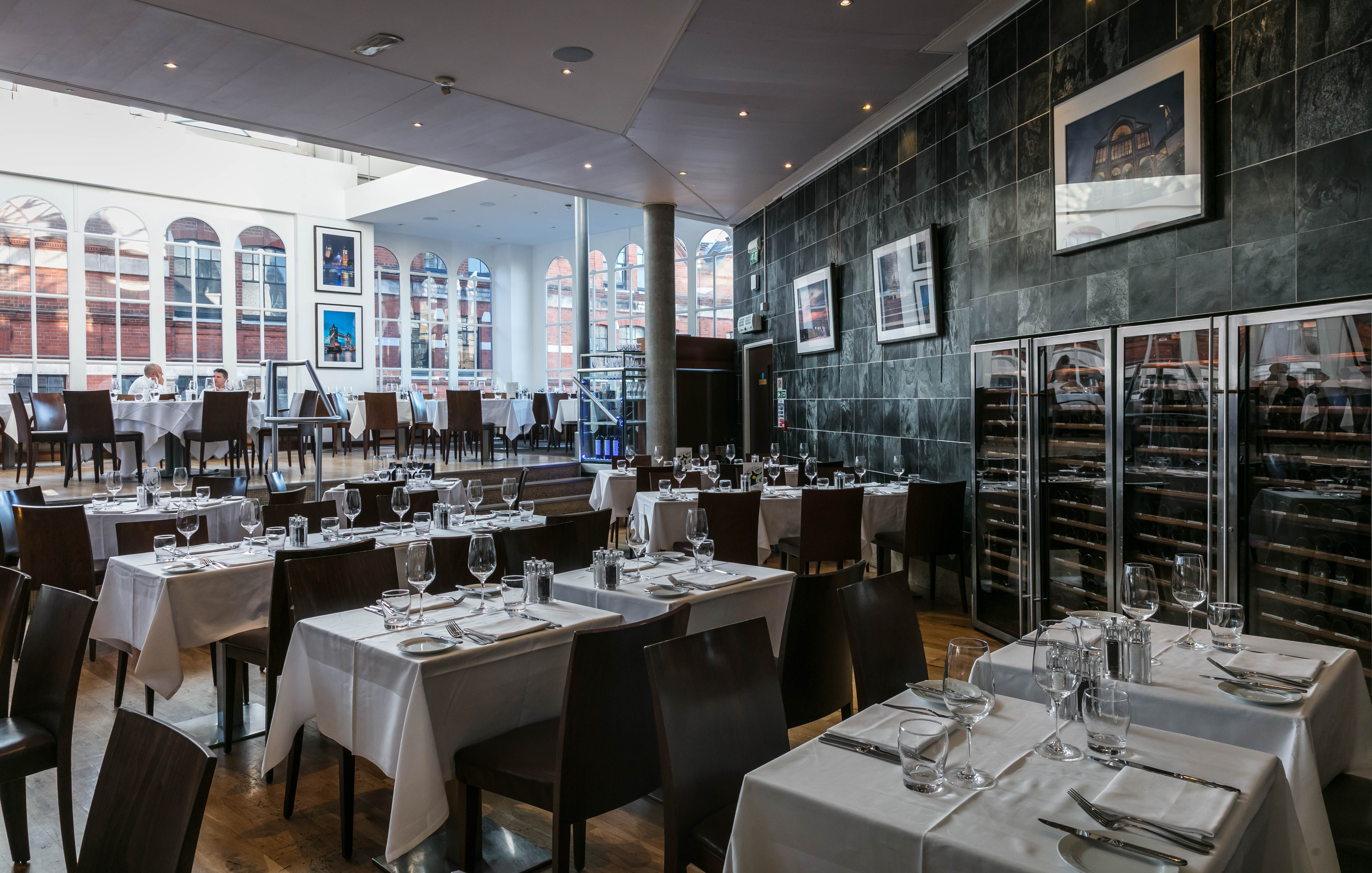 Elegant dining space in Roast Restaurant for corporate events and private gatherings.