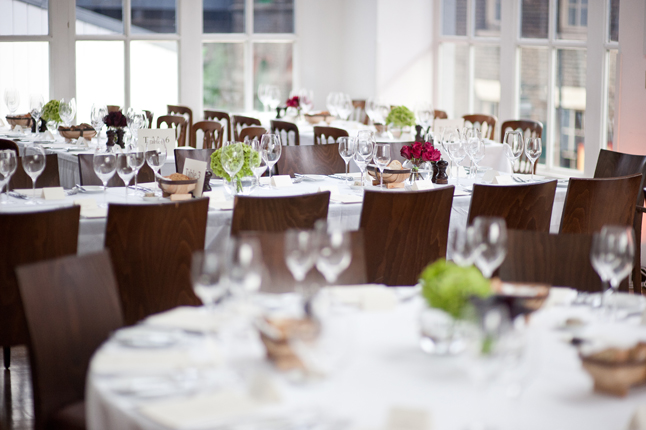 Elegant dining setup at Roast Restaurant for formal events and corporate dinners.