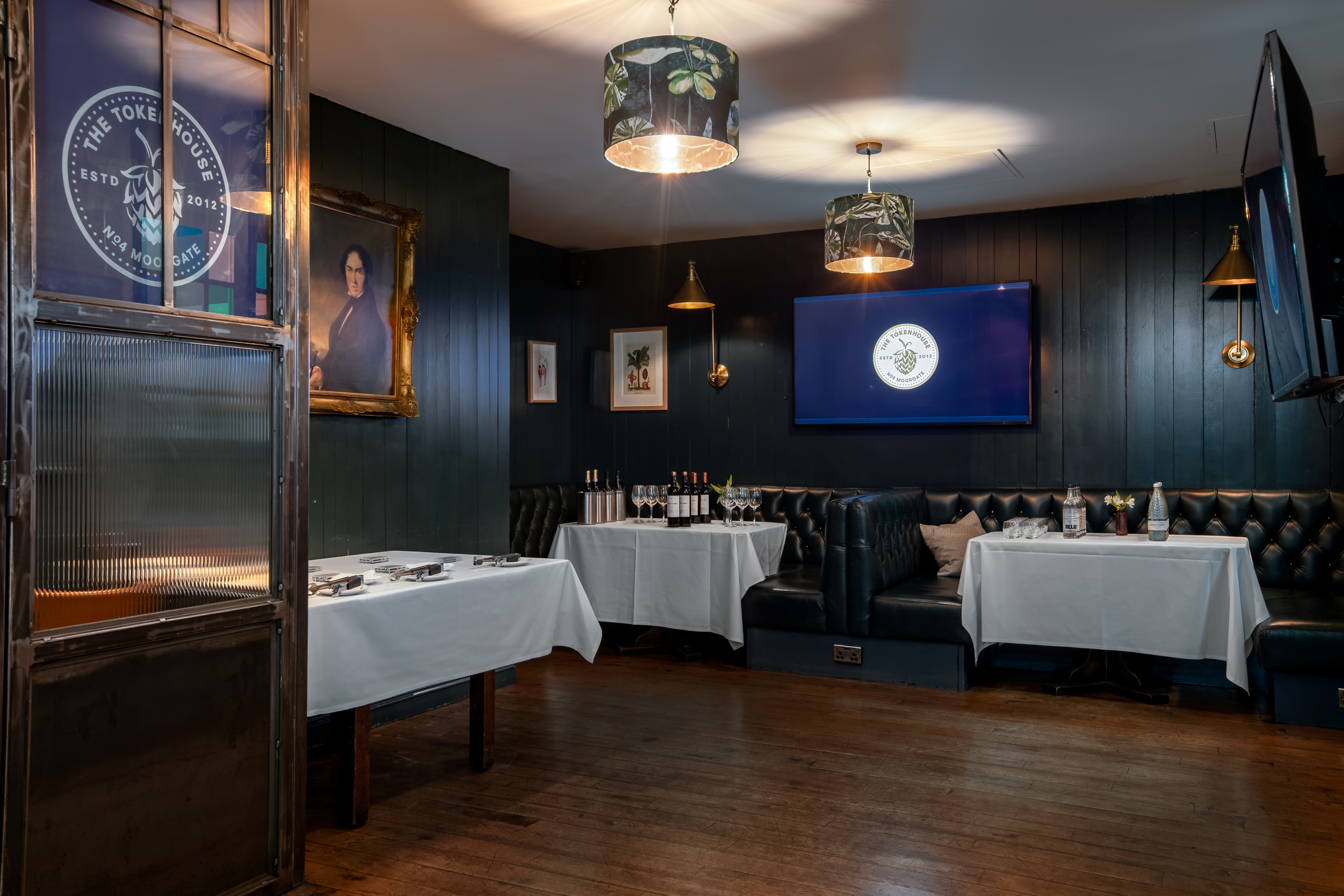 Elegant dining space in The Tokenhouse, perfect for private events and meetings.