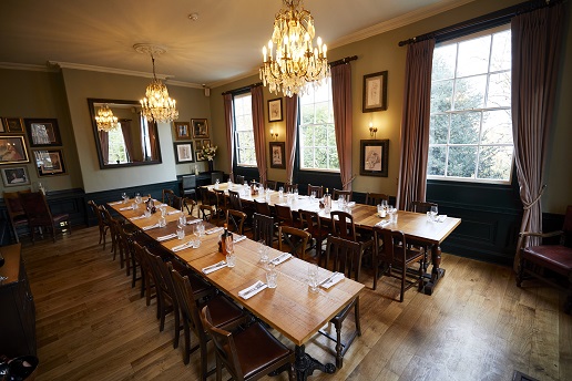 Romney Room at The Holly Bush: elegant meeting space for corporate events and gatherings.