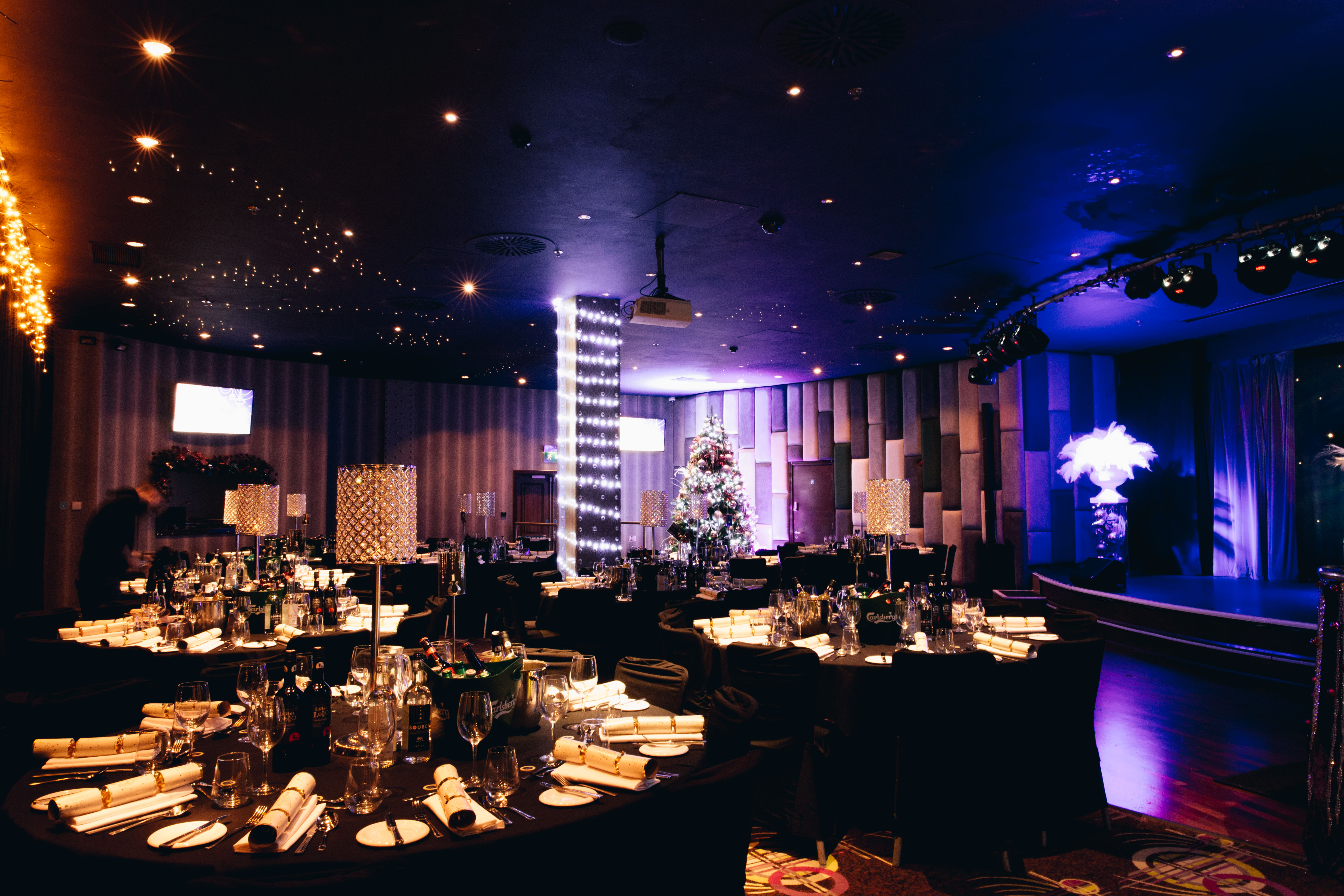 Elegant Private Events Suite in Manchester 235, perfect for corporate dinners and celebrations.