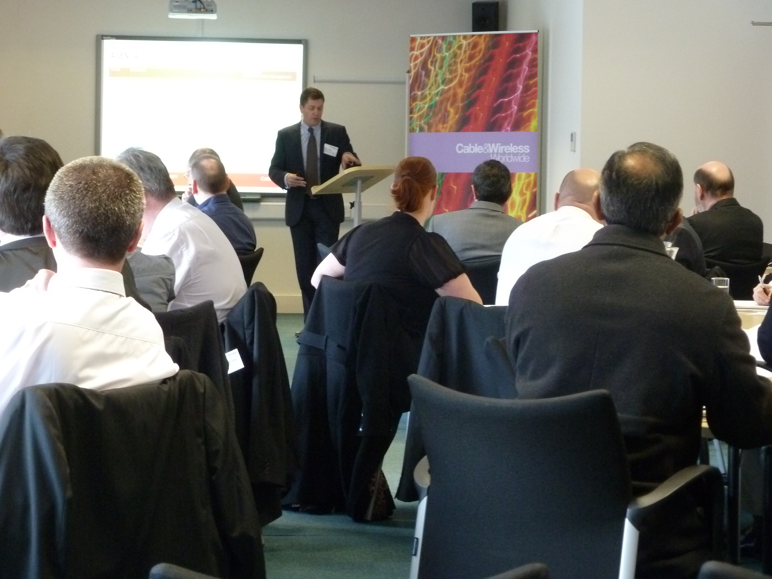 Conference Suite in Liverpool: engaged audience at a corporate presentation event.