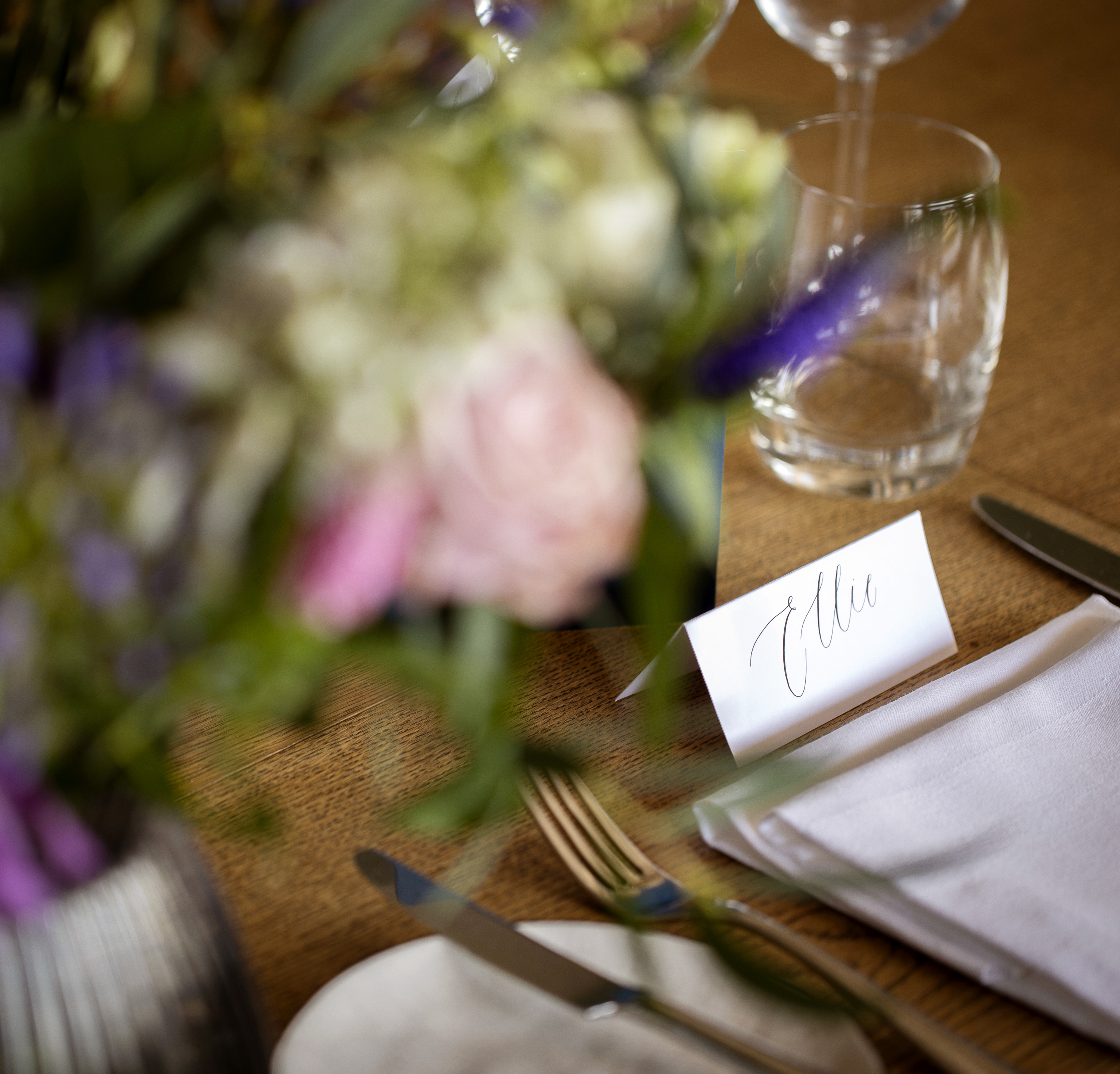 Elegant dining table in The Balcony Room, perfect for meetings and events.