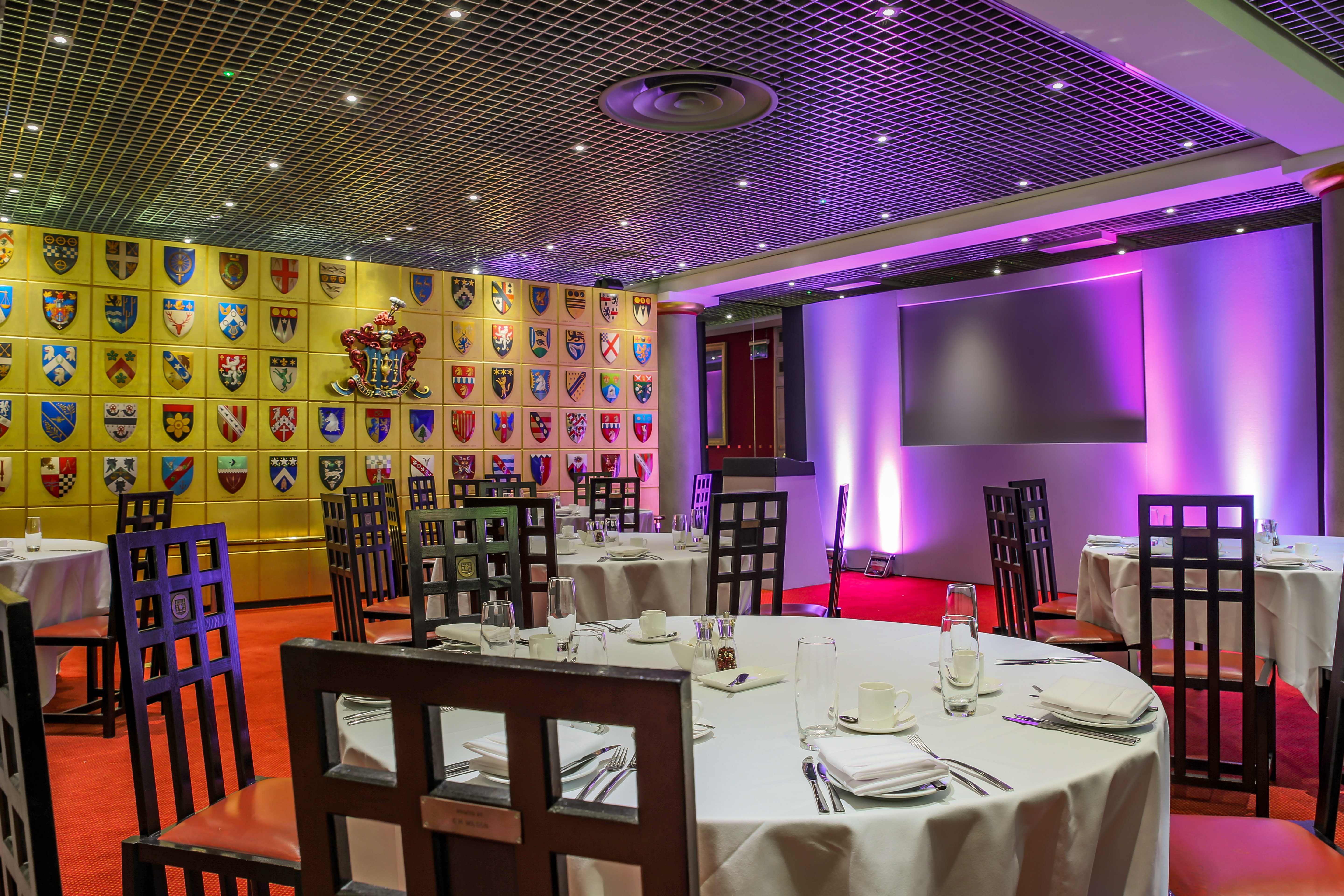 Livery Hall event space with elegant dining setup, ideal for banquets and corporate events.