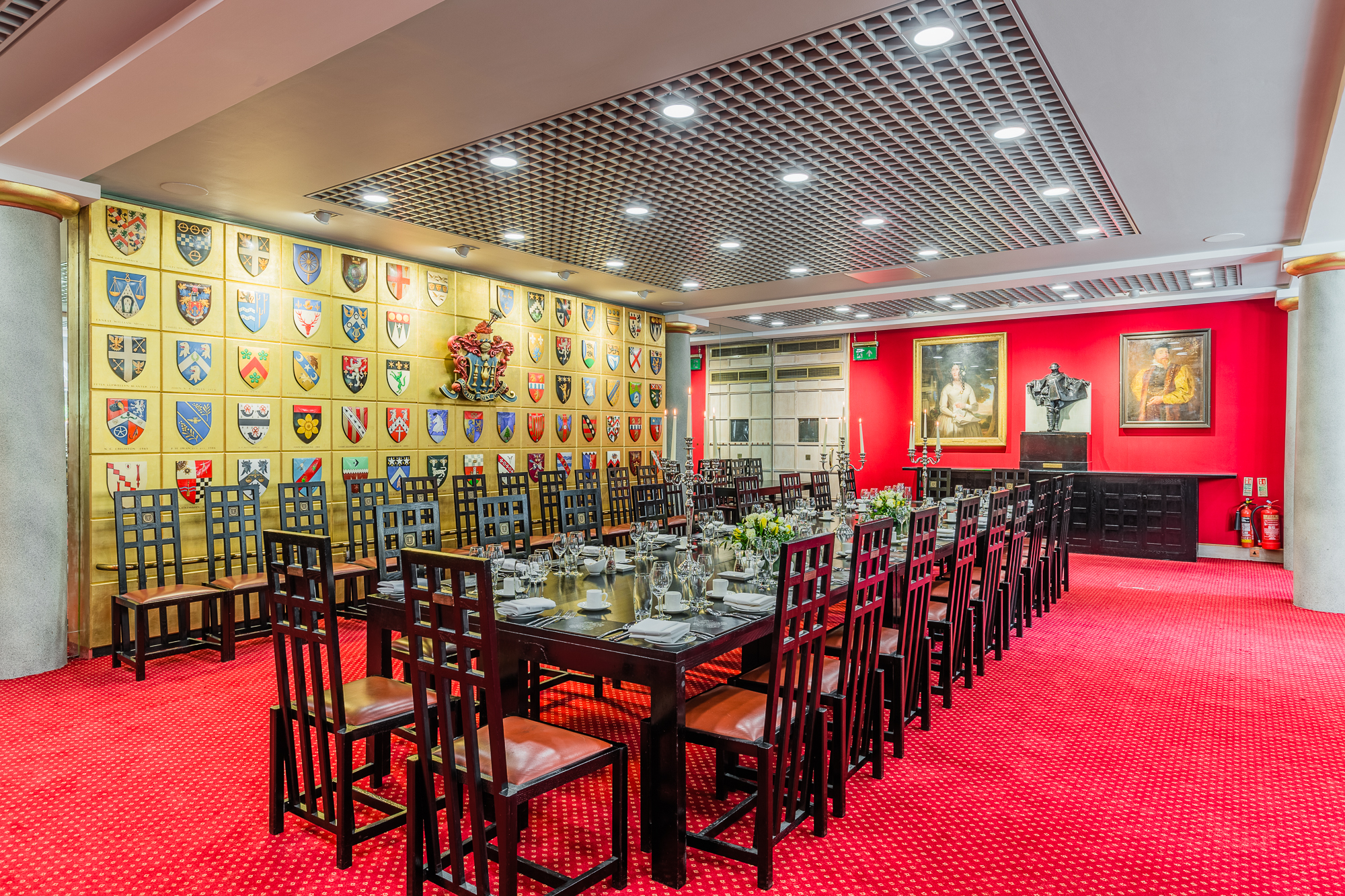 Livery Hall in Founders' Hall: elegant meeting space for corporate events and dinners.