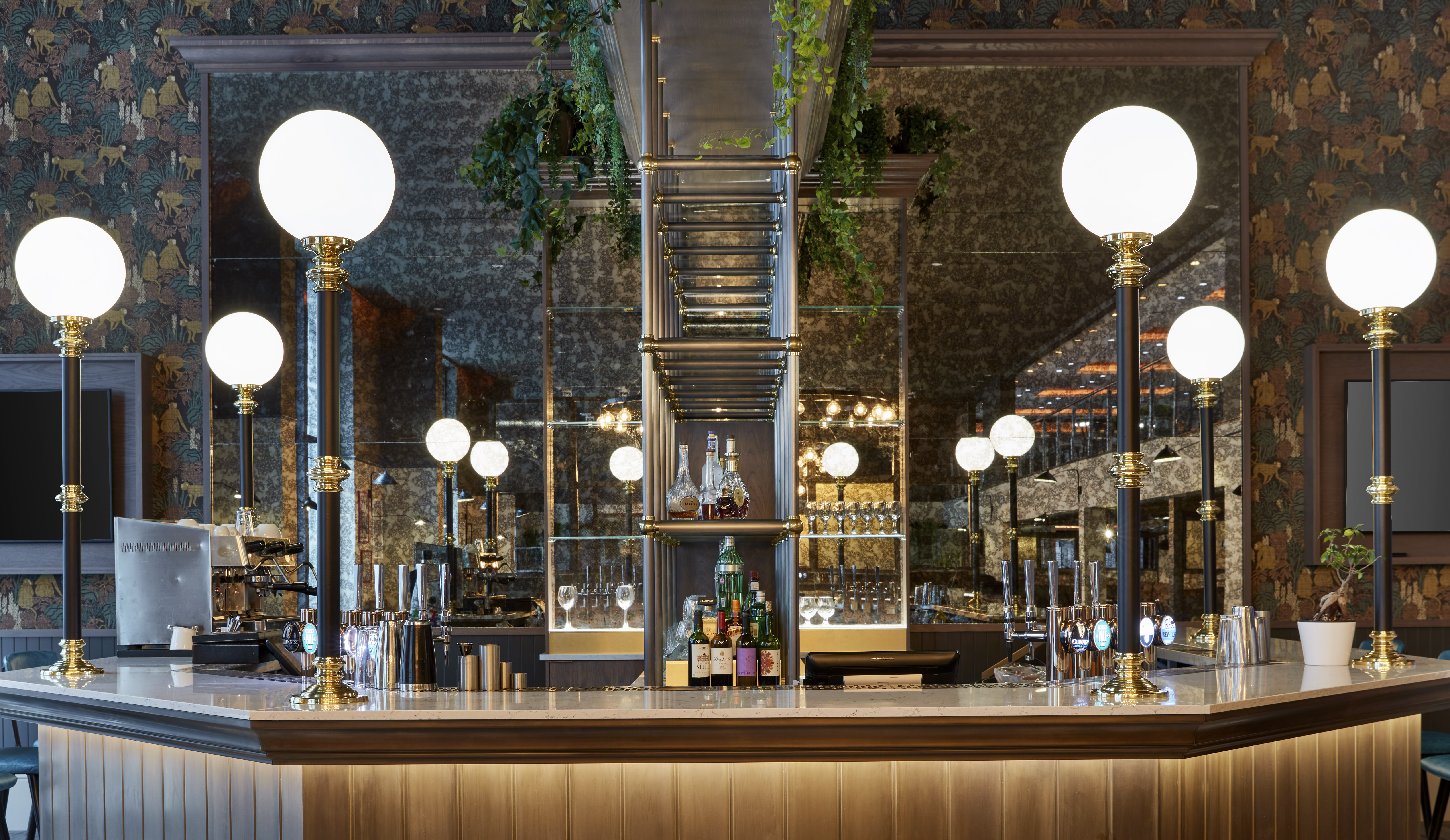 "Prescot Suite bar at Leonardo Royal Hotel, elegant design for networking events."