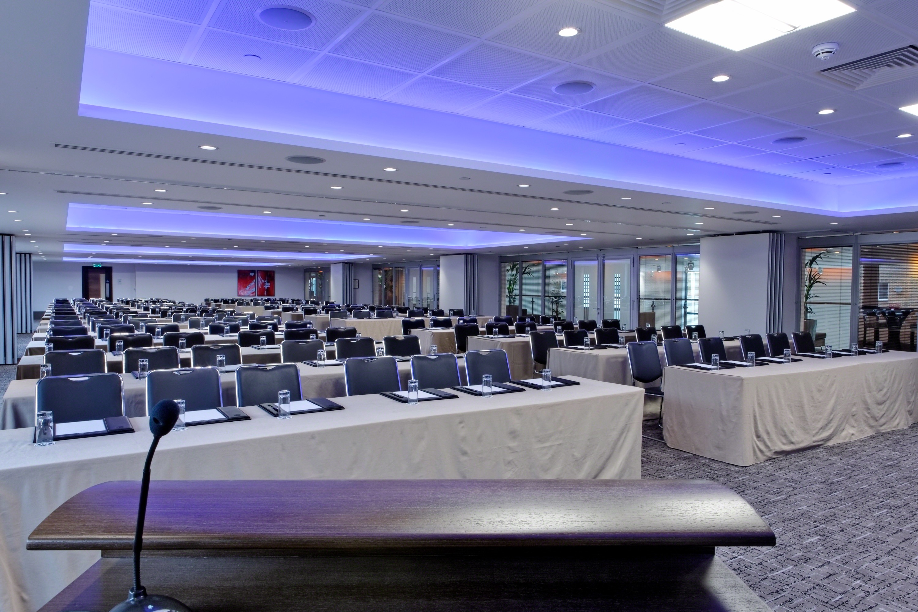 Conference room at Leonardo Royal Hotel London, ideal for corporate events and meetings.