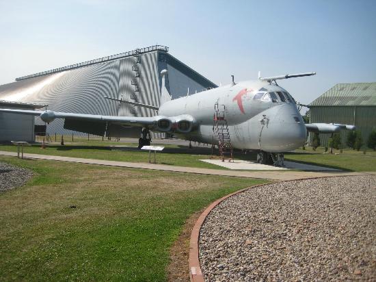 Vintage aircraft at Royal Air Force Museum Visitor Centre, perfect for corporate events.
