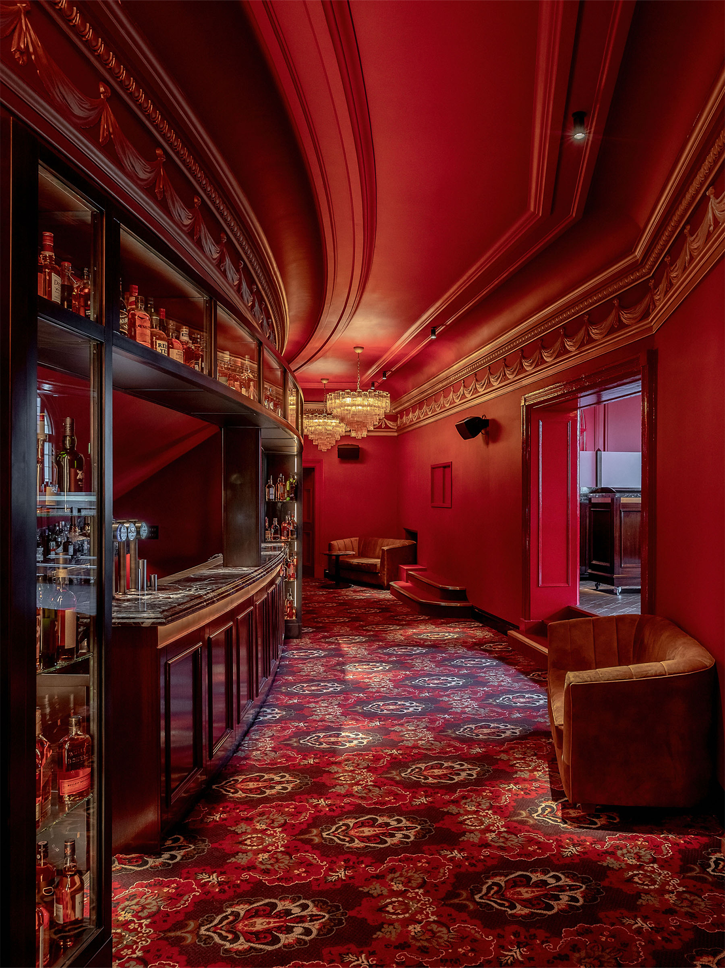 Elegant KOKO venue with plush seating, ideal for cocktail receptions and VIP events.