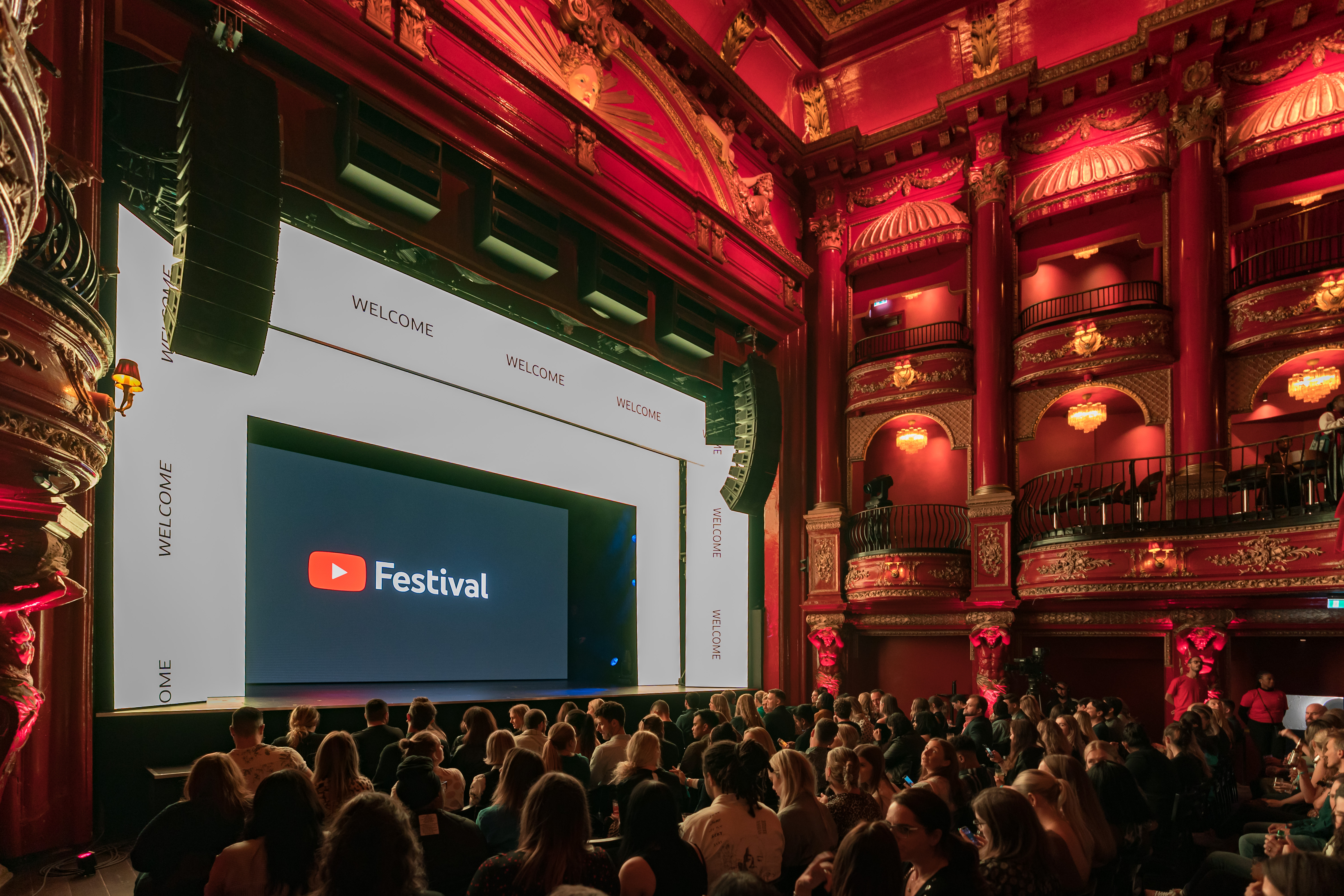 Vibrant KOKO theater venue with grand architecture for festivals and conferences.