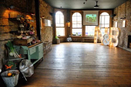 Top Bar at The Elgin: rustic event space with exposed brick, ideal for weddings and corporate events.