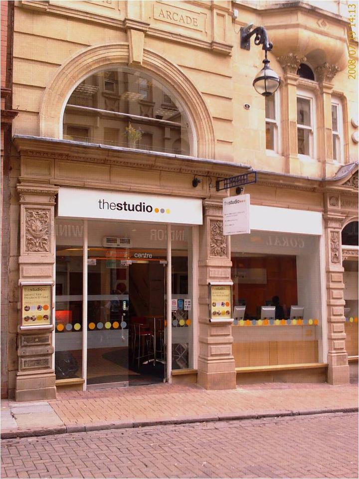 Modern event venue in Birmingham with large windows, perfect for meetings and conferences.