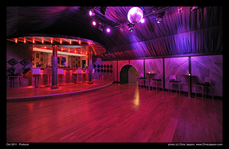 Stylish Vauxhall Arches event space with vibrant lighting for cocktail receptions.