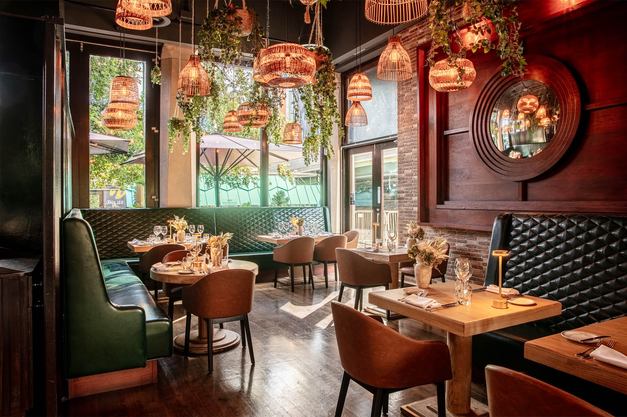 Exclusive restaurant hire at Smith's Bar & Grill, featuring elegant furnishings for events.