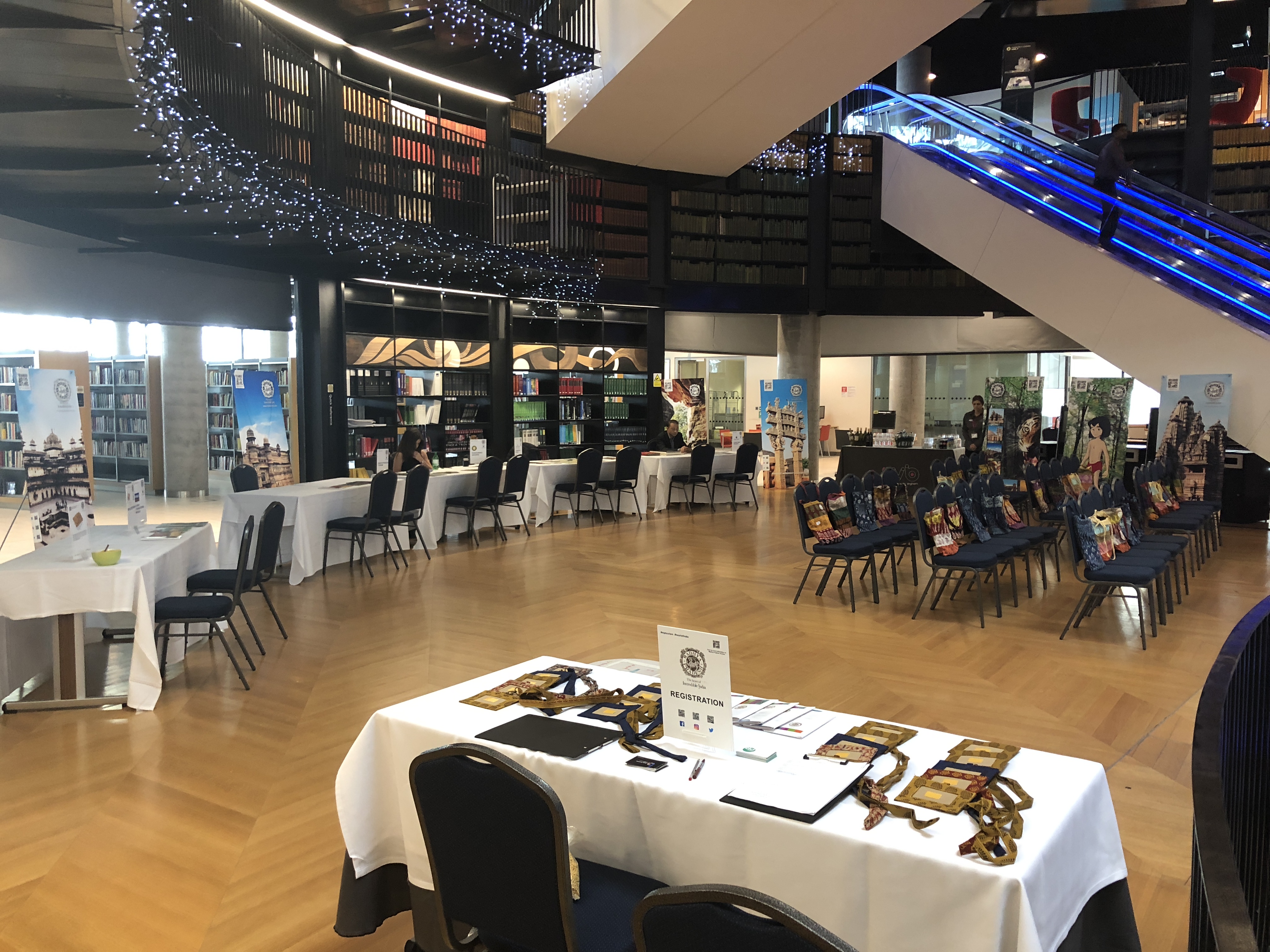 Book Rotunda event space in Birmingham with organized seating for conferences and networking.