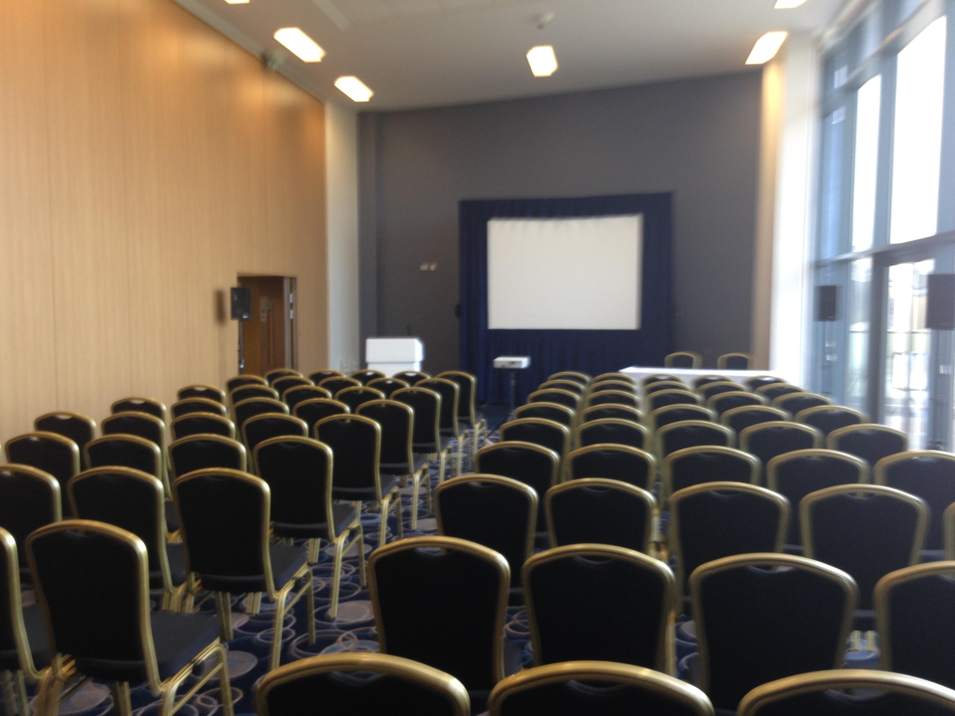 Banqueting Suite at Edgbaston Stadium, bright meeting room for conferences and workshops.