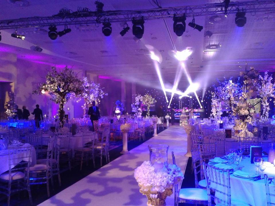 Elegant Banqueting Suite at Edgbaston Stadium, ideal for weddings and galas.