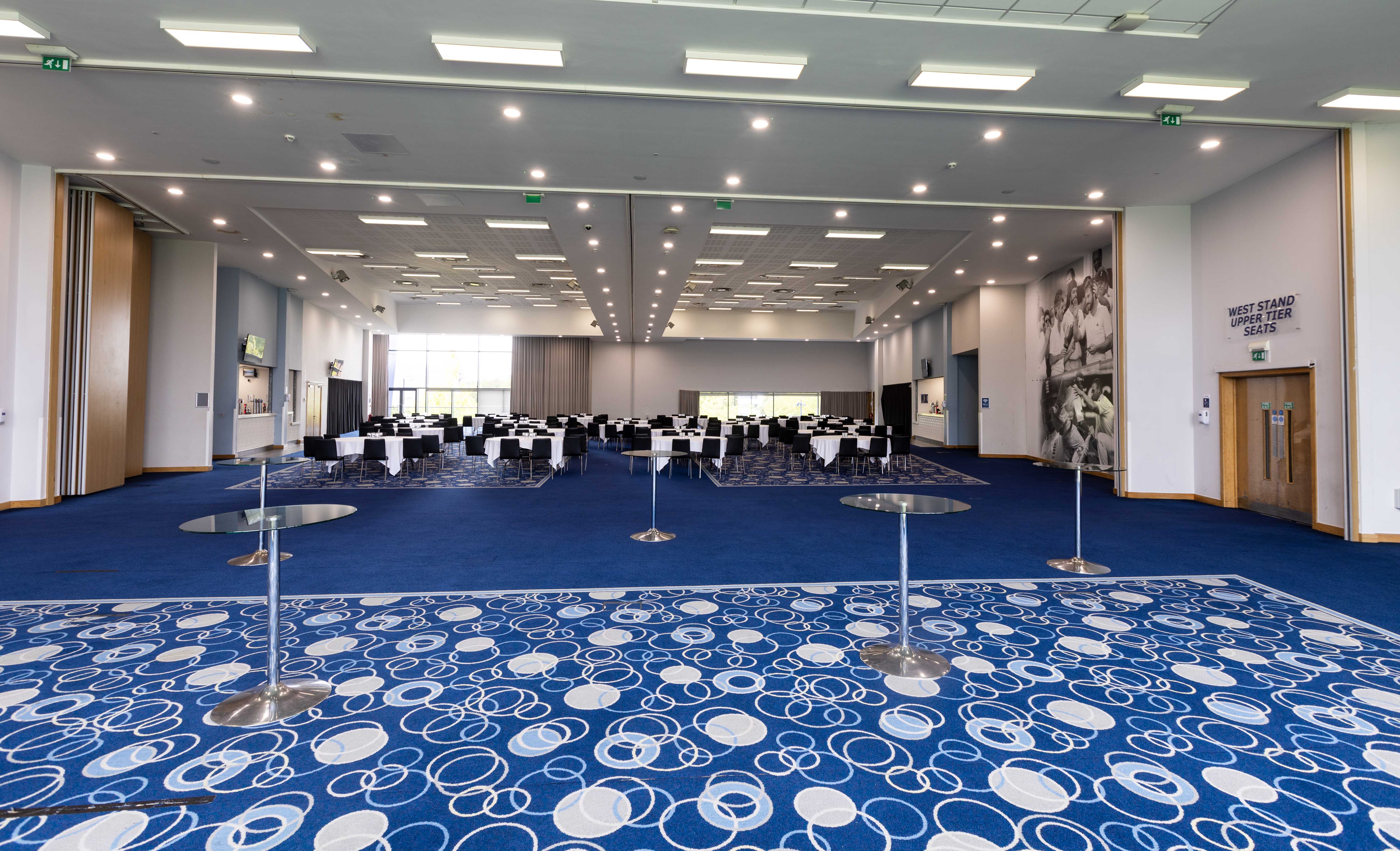 Banqueting Suite at Edgbaston Stadium: spacious ballroom for corporate events and conferences.