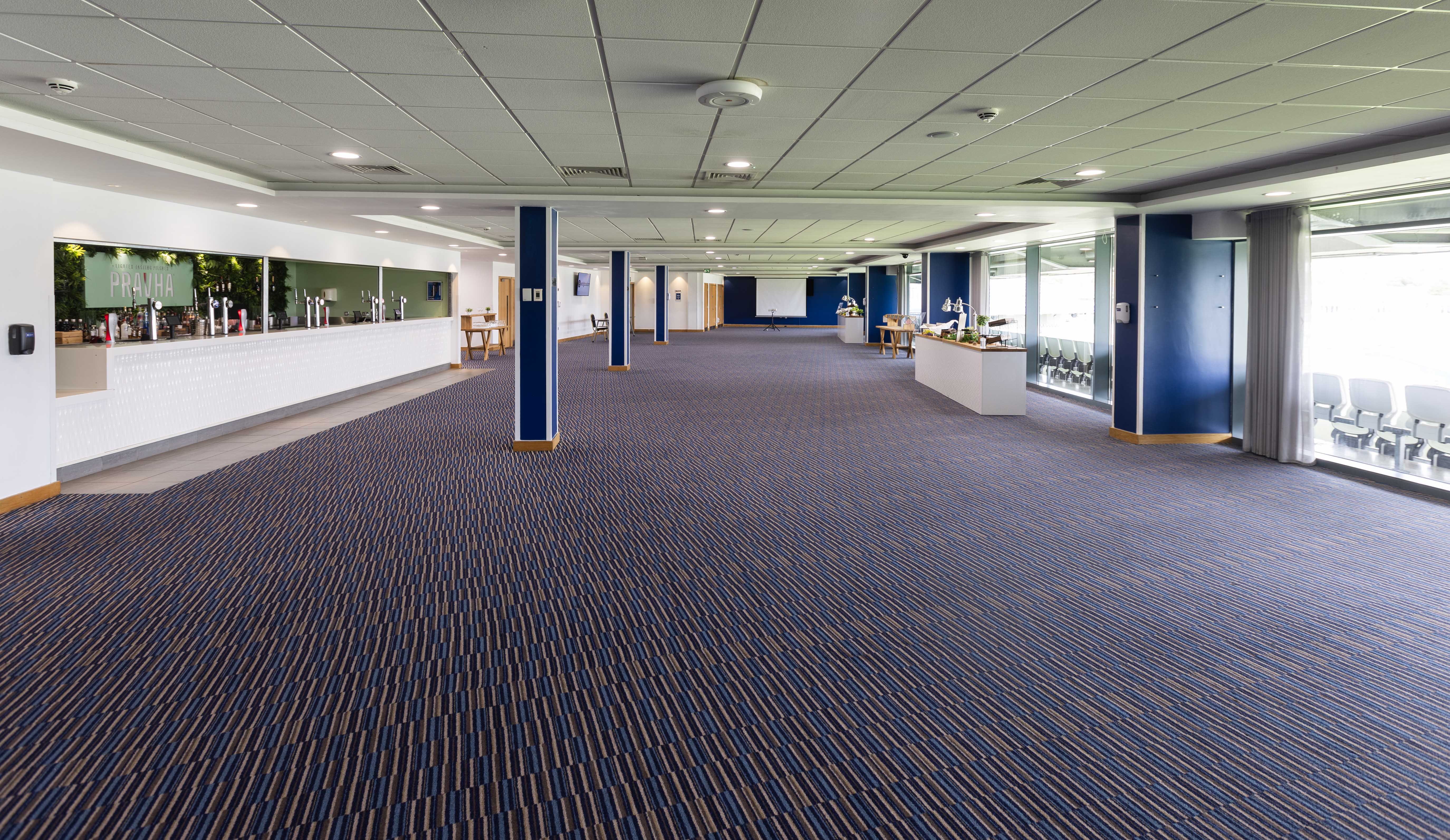 1882 Suite at Edgbaston Stadium: Versatile event space with bar, perfect for conferences or parties.