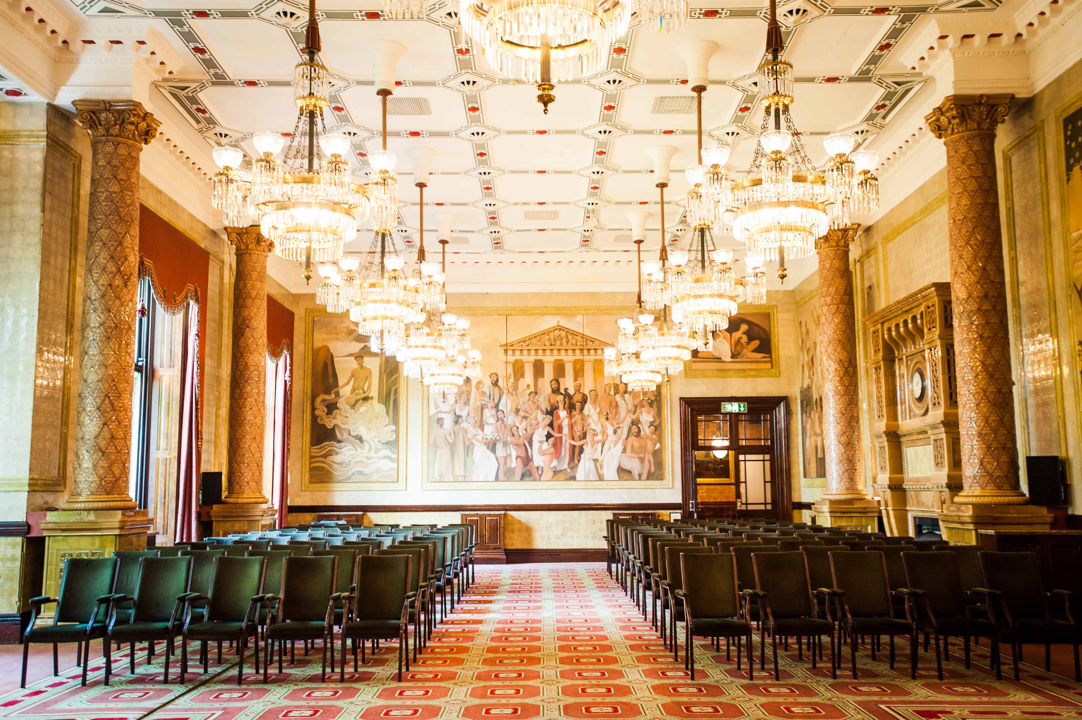 Elegant Reading & Writing Room at The Royal Horseguards for formal meetings and conferences.