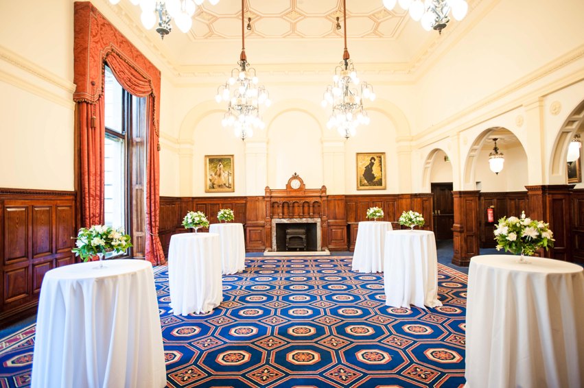 Elegant River Room at The Royal Horseguards Hotel, perfect for networking events and receptions.