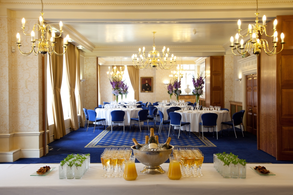 Elegant event space with chandeliers for upscale meetings and celebrations at 113 Chancery Lane.