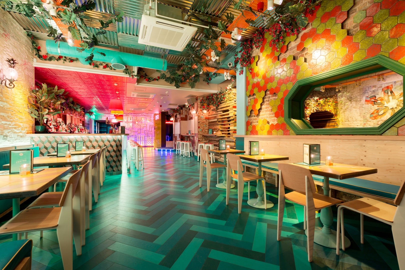 Vibrant venue in Shoreditch with unique decor for creative events and gatherings.