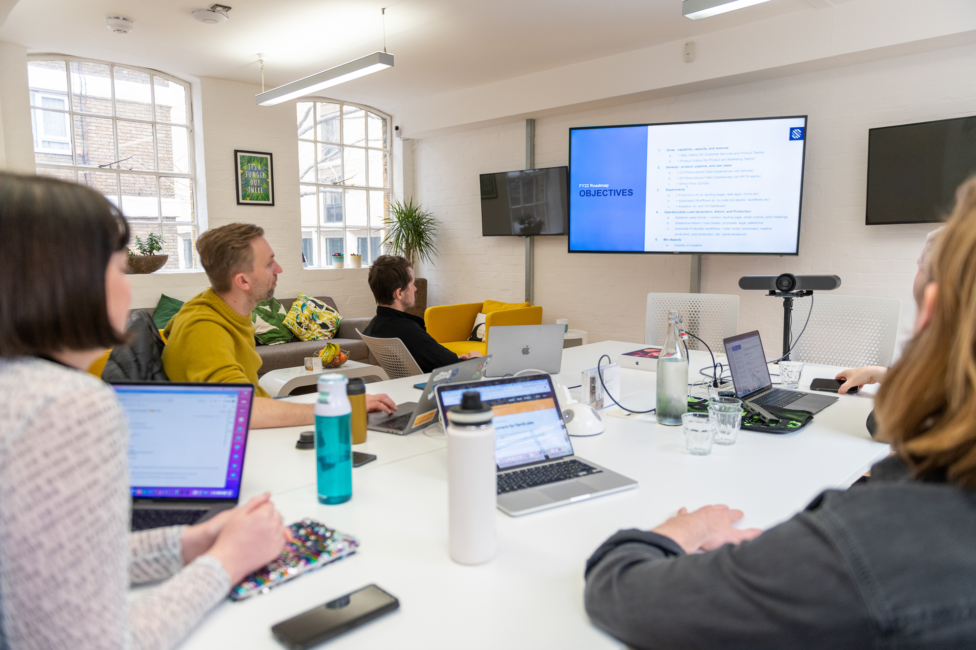 Modern meeting room at The Warehouse & Snug, ideal for collaborative events and productivity.