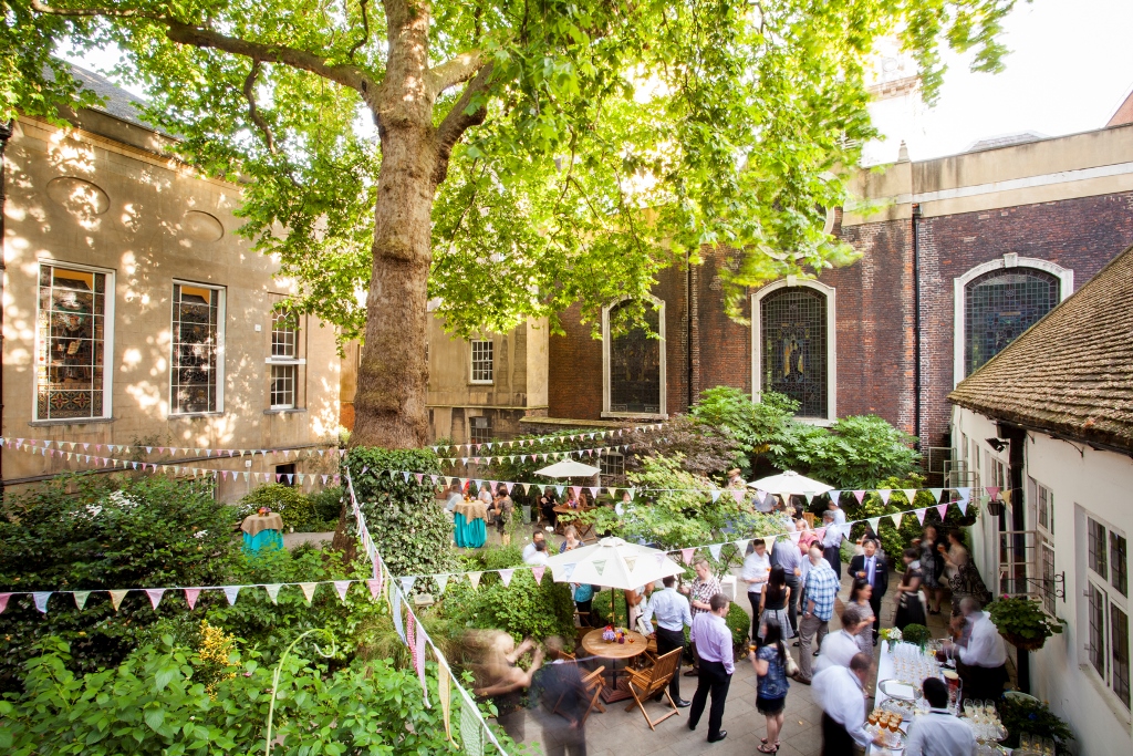 Vibrant outdoor event space at The City Garden, perfect for networking and celebrations.