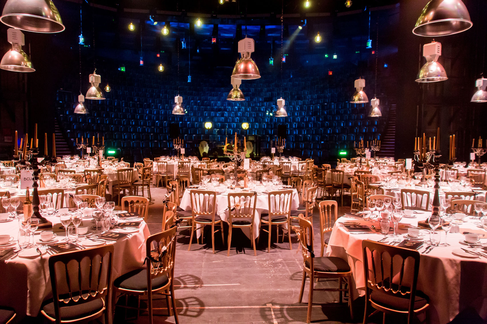 Elegant banquet setting at Unique Venues Birmingham for formal events and gala dinners.